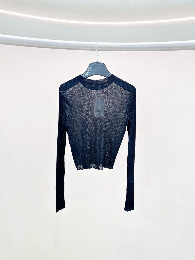 Saint Laurent Paris Saint Laurent Paris Black knit sweater Size L / US 10 / IT 46 - 2 Thumbnail
