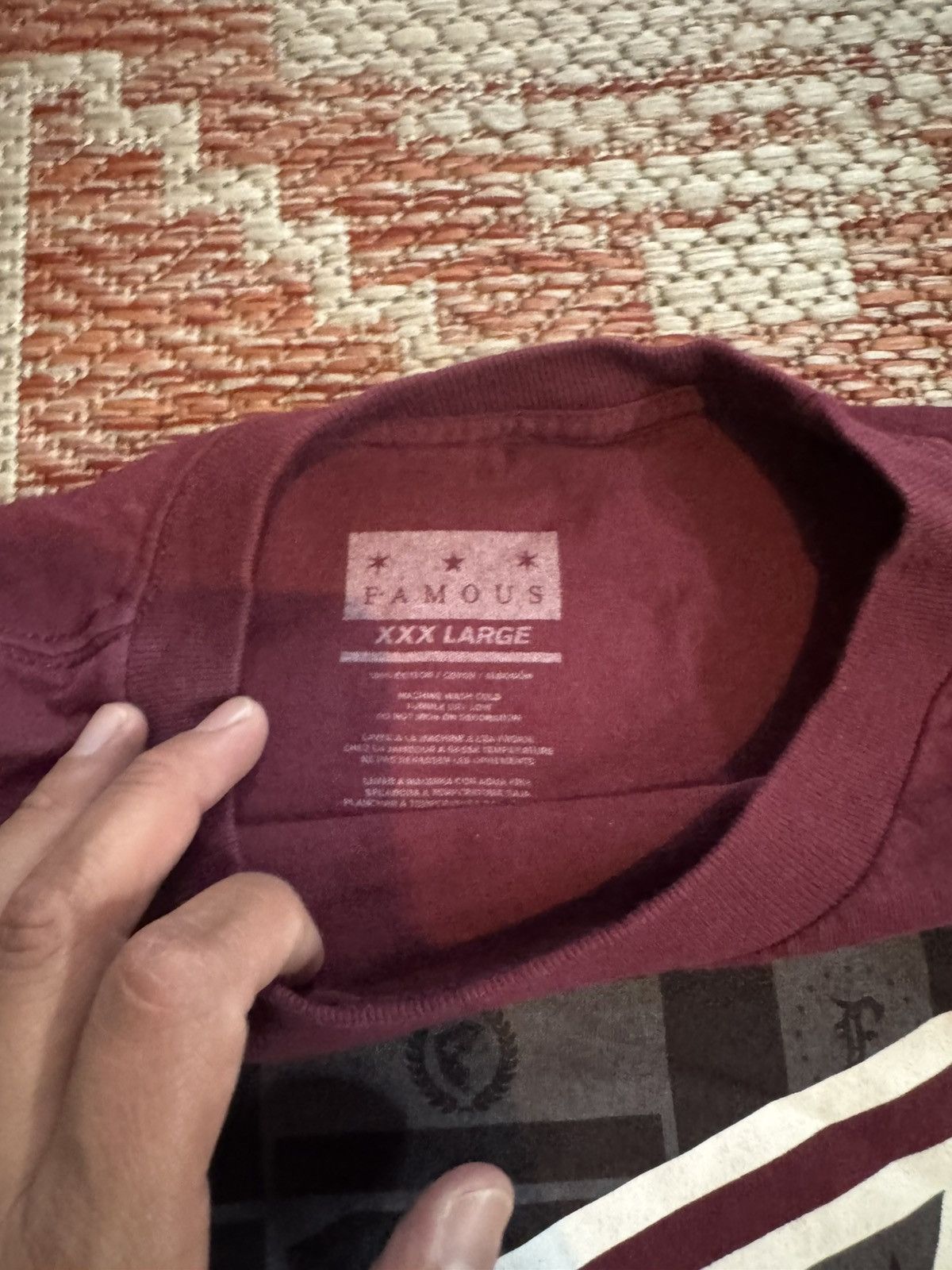 Famous Stars And Straps Famous Stars and Straps 2000s Ls Shirt Maroon 3XL Size US XXL / EU 58 / 5 - 4 Thumbnail