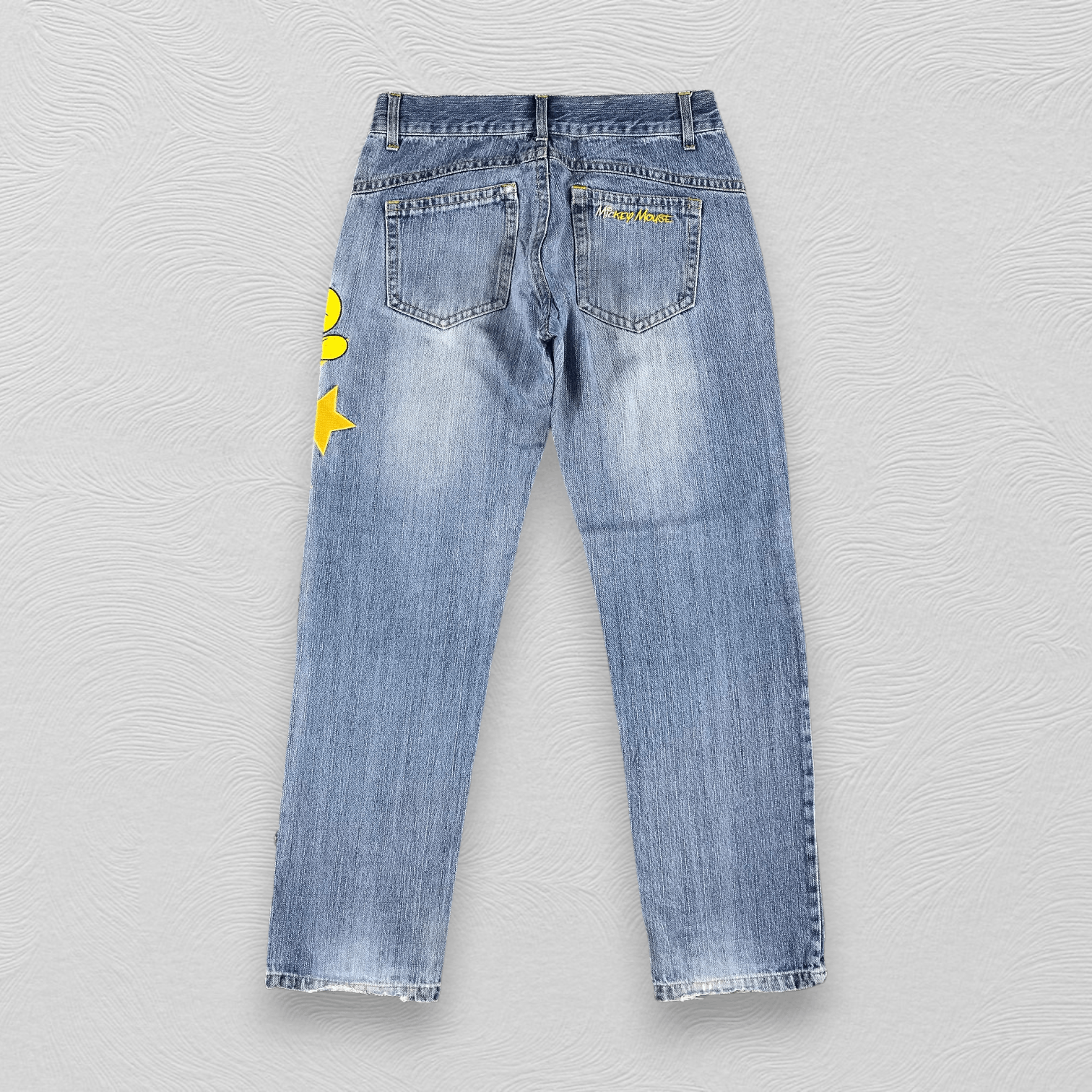 Disney Vintage Disney Mickey Jeans Patchwork Denim Size US 32 / EU 48 - 2 Thumbnail