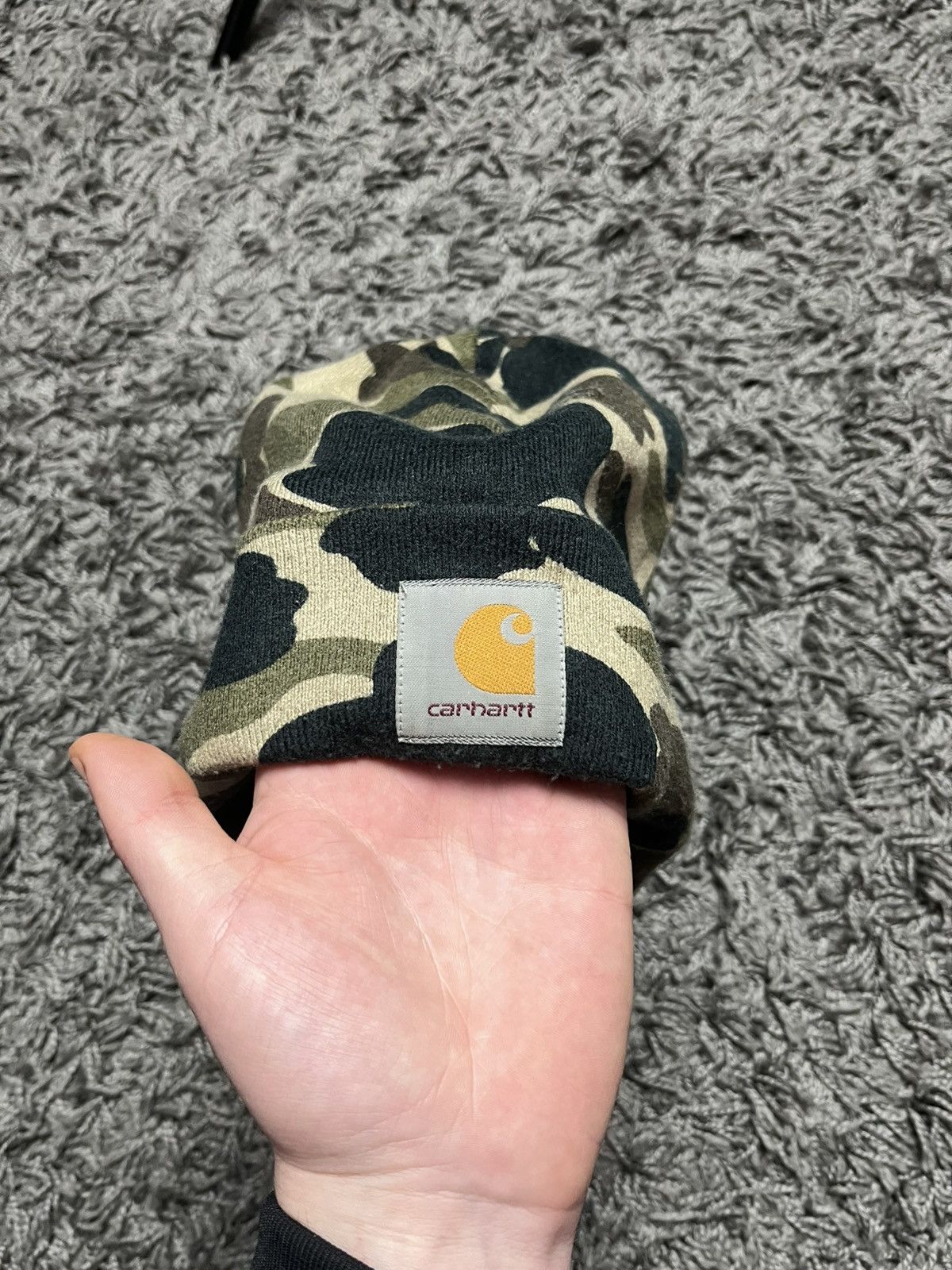 Carhartt Wip Carhartt WIP Camo Duck Beanie Hat Size ONE SIZE - 2 Thumbnail