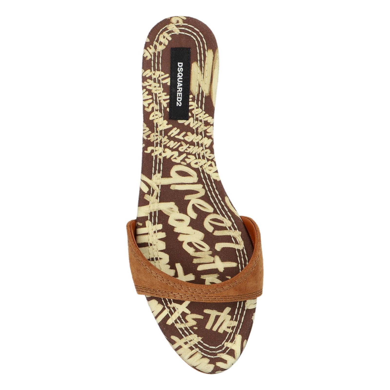 Dsquared2 DSQUARED2 Brown Suede Slide Sandals New & Authentic (Women's Size US 6 / IT 36 - 3 Thumbnail