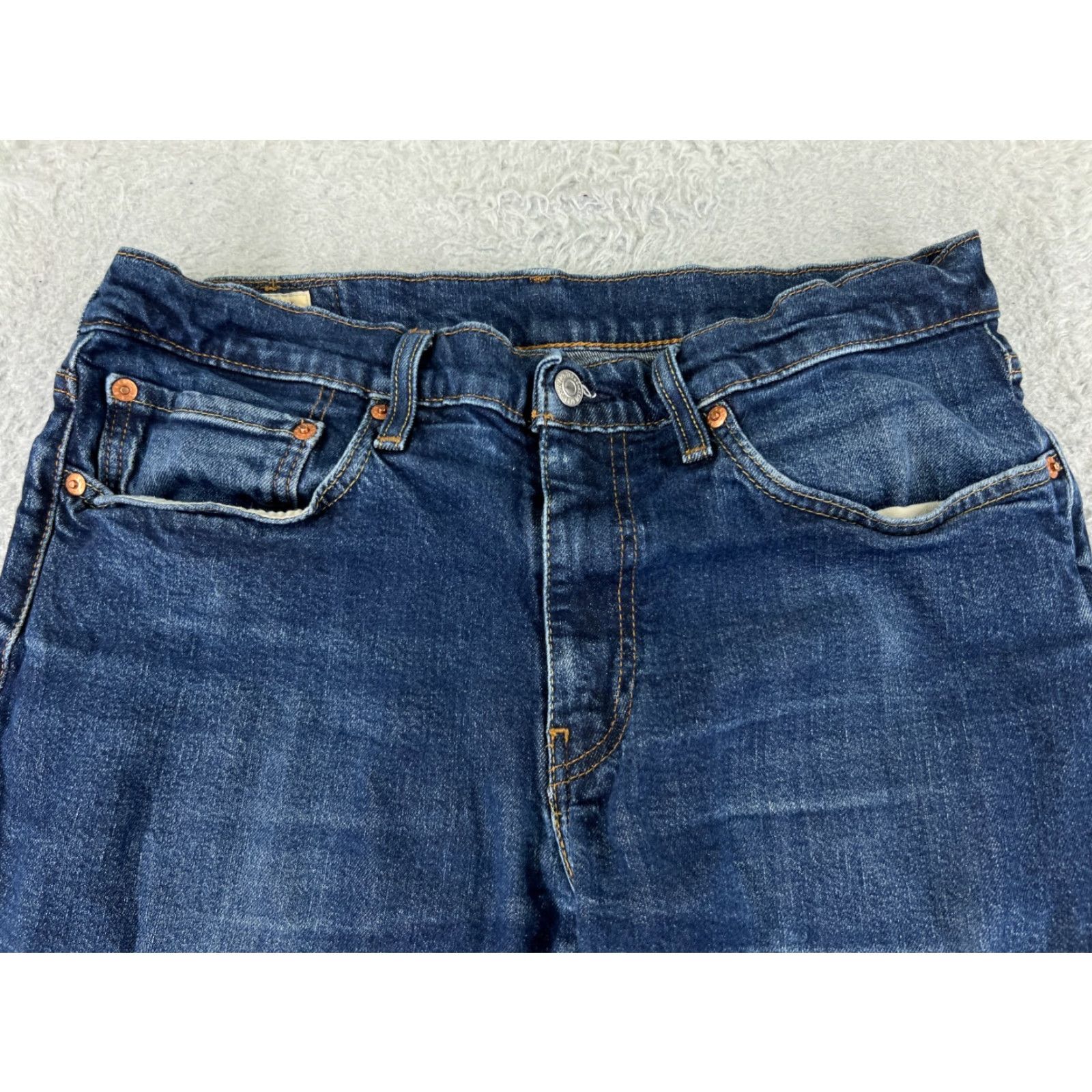 Levi's Levi's 511 Jeans Denim Blue 34 Regular Slim Straight 5-Pocket Cotton Blend Dark Vintage No Size US 34 / EU 50 - 4 Thumbnail