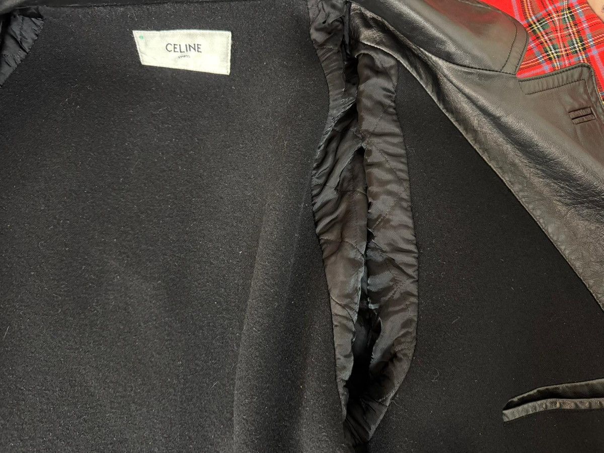 Celine FW22 Leather Cabane Jacket Peacoat Ultra Rare by Hedi Size US M / EU 48-50 / 2 - 12 Thumbnail
