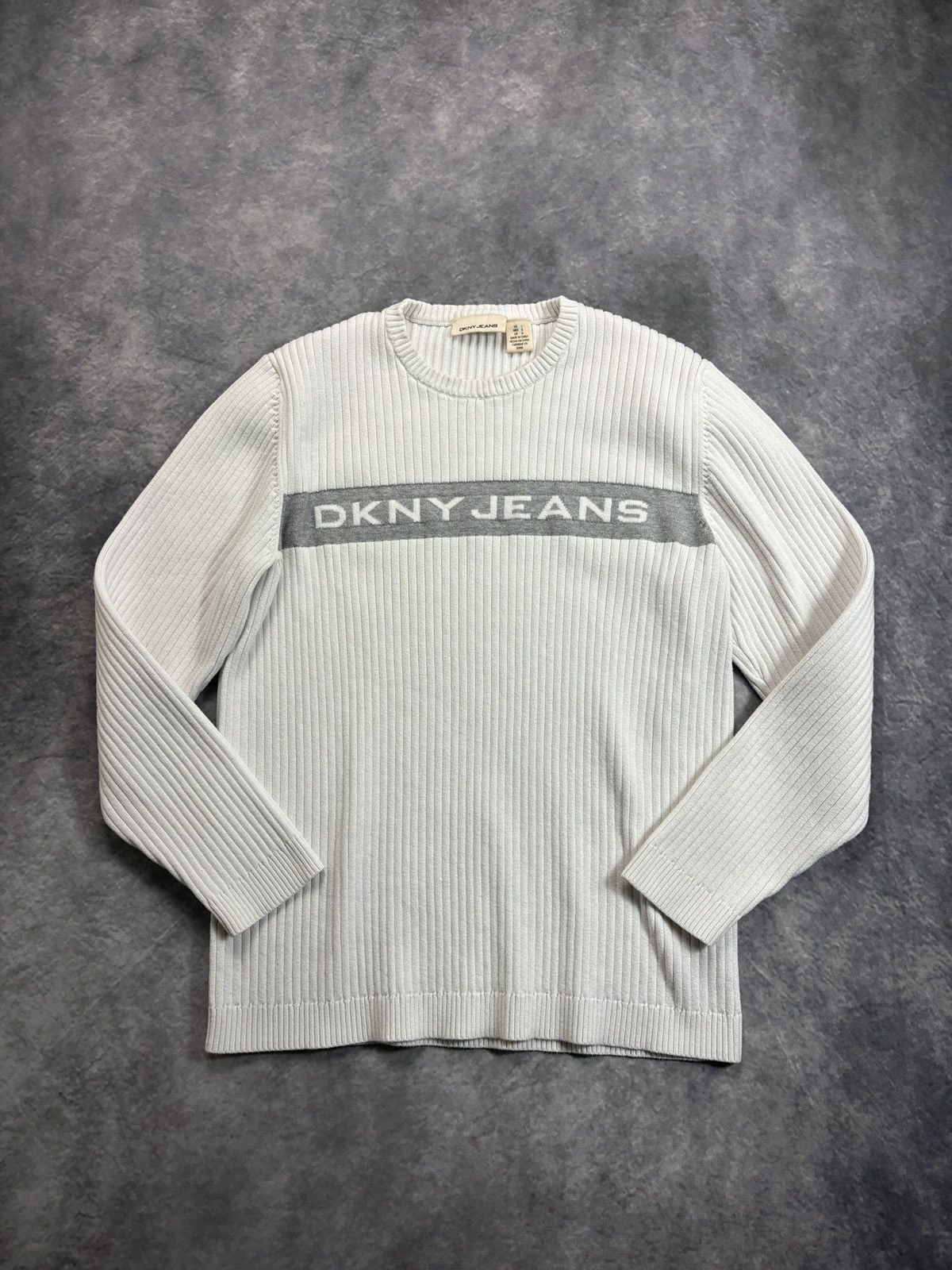 DKNY × Donna Karan × Vintage Vintage DKNY Longsleeve Shirt 1990s Donna Karan New York 00s Size US L / EU 52-54 / 3 - 1 Thumbnail