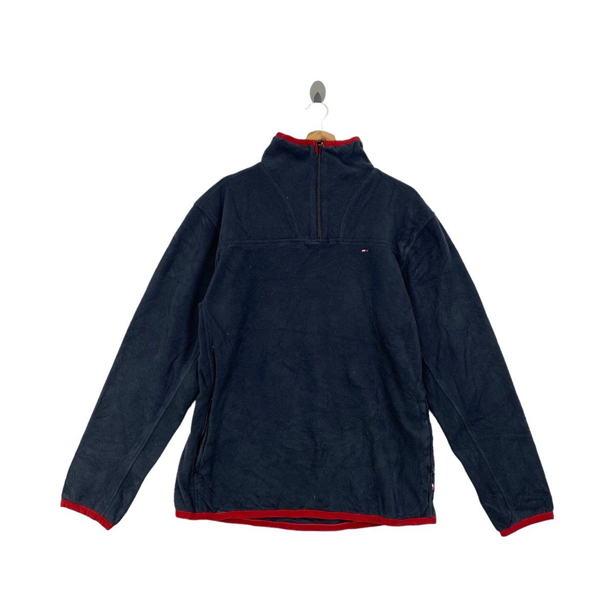 Tommy Hilfiger × Vintage Vintage TOMMY HILFIGER Small Logo Fleece Sweatshirt Pullover Size US L / EU 52-54 / 3 - 1 Thumbnail