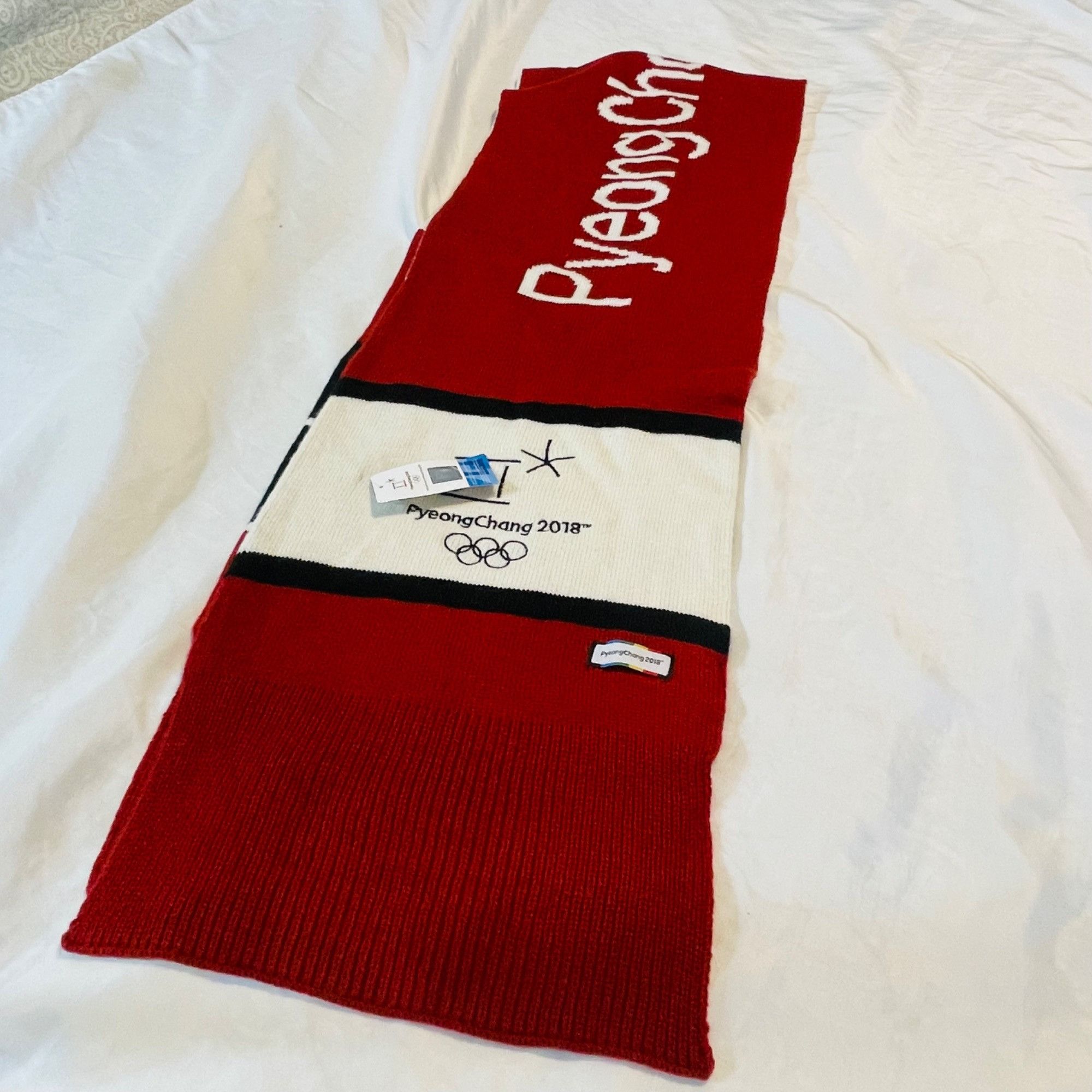 Other PyeongChang 2018 Official Red Olympic Winter Games Scarf Wor Size ONE SIZE - 8 Thumbnail