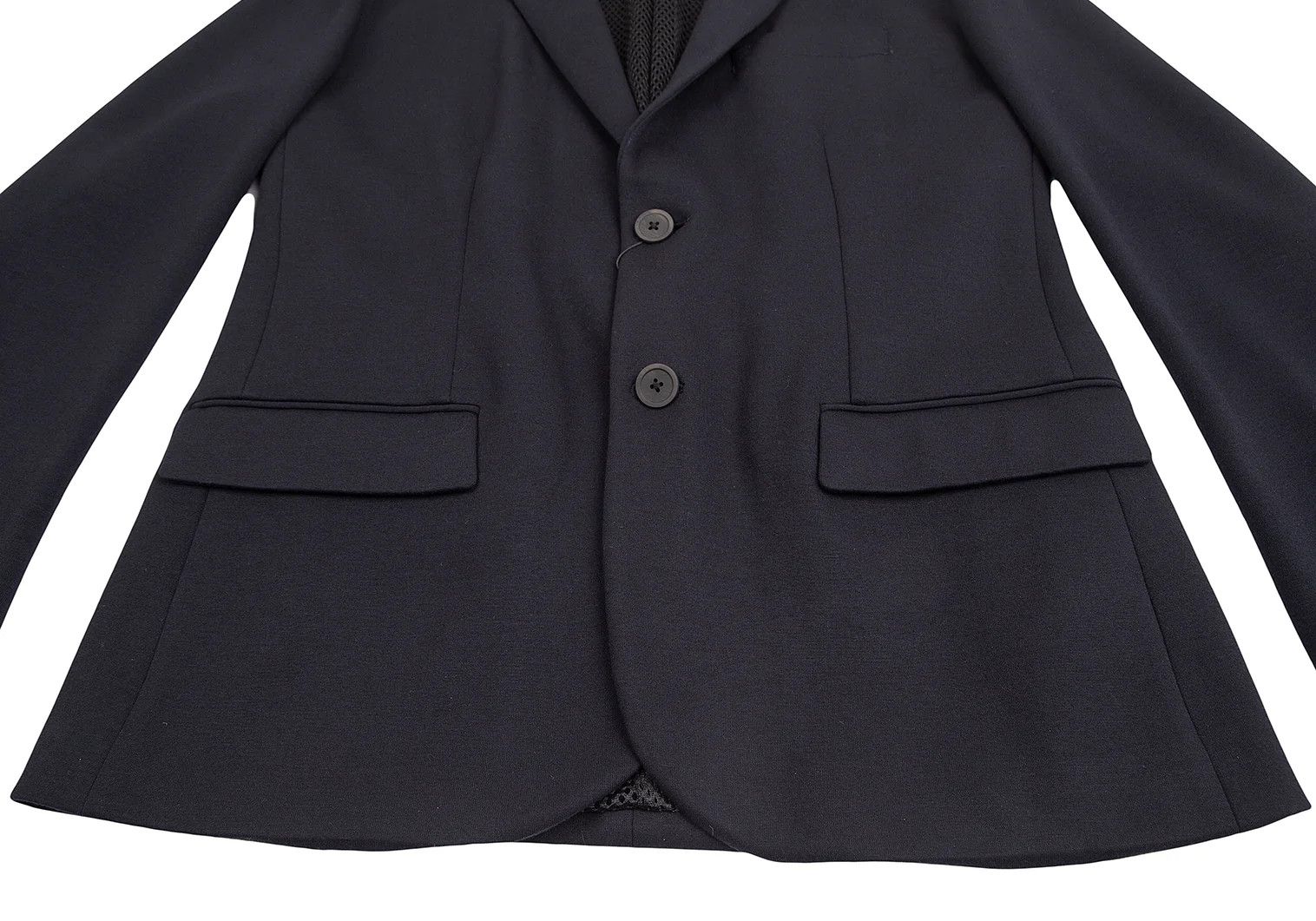 Emporio Armani Stretch Mesh Back Jacket in Dark Navy, Size 54 Size US L / EU 52-54 / 3 - 9 Thumbnail