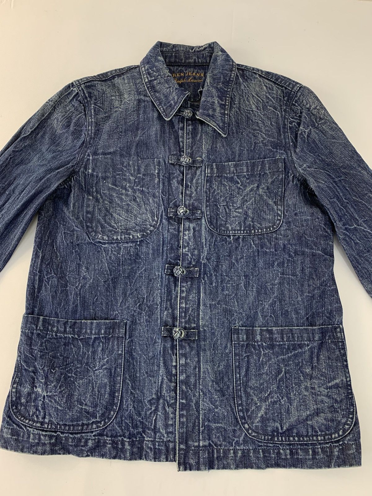 Ralph Lauren 90s Ralph Lauren Jeans Co Toggle Clasp Denim Jacket Size US S / EU 44-46 / 1 - 3 Thumbnail