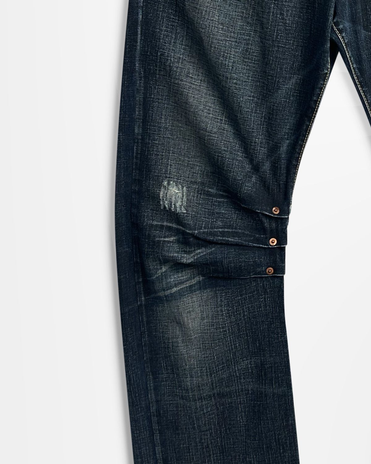 Michiko Koshino Michiko Koshino, Yen Jeans Multi-Dart Rivet Jeans Size US 34 / EU 50 - 4 Thumbnail