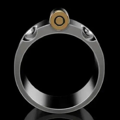 Jewelry Domineering Bullet Mens Rings🔥 Size ONE SIZE - 3 Thumbnail