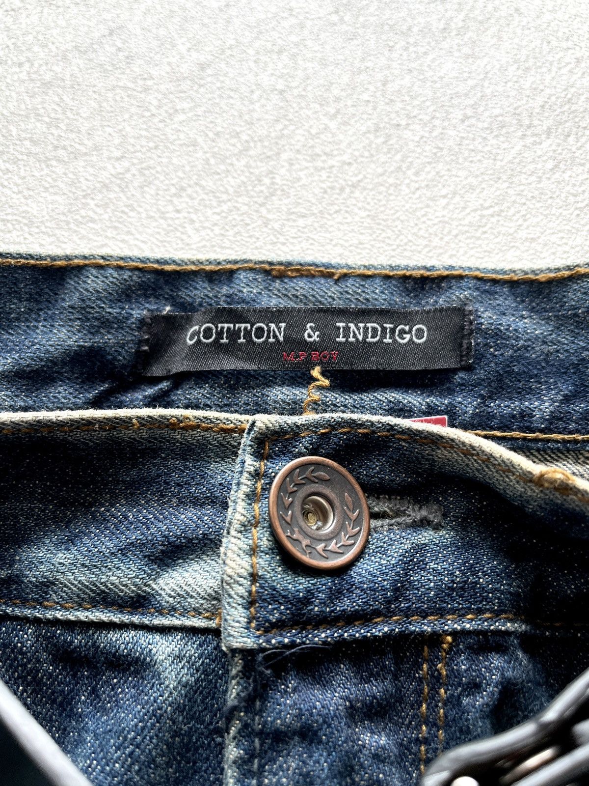 Kapital 2000s Cotton & Indigo Mudwash Faded Straight Jeans Size US 36 / EU 52 - 5 Thumbnail