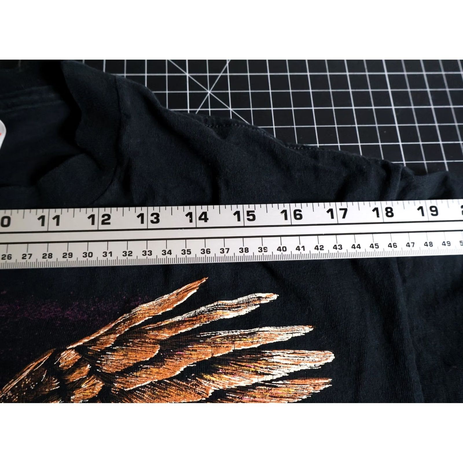 Elwood VINTAGE Hazelwood 90s Bald Eagle T-Shirt Men M Black Double-Sided Short Sleeve Crew Neck Cotton Graphic Print Size US M / EU 48-50 / 2 - 7 Thumbnail