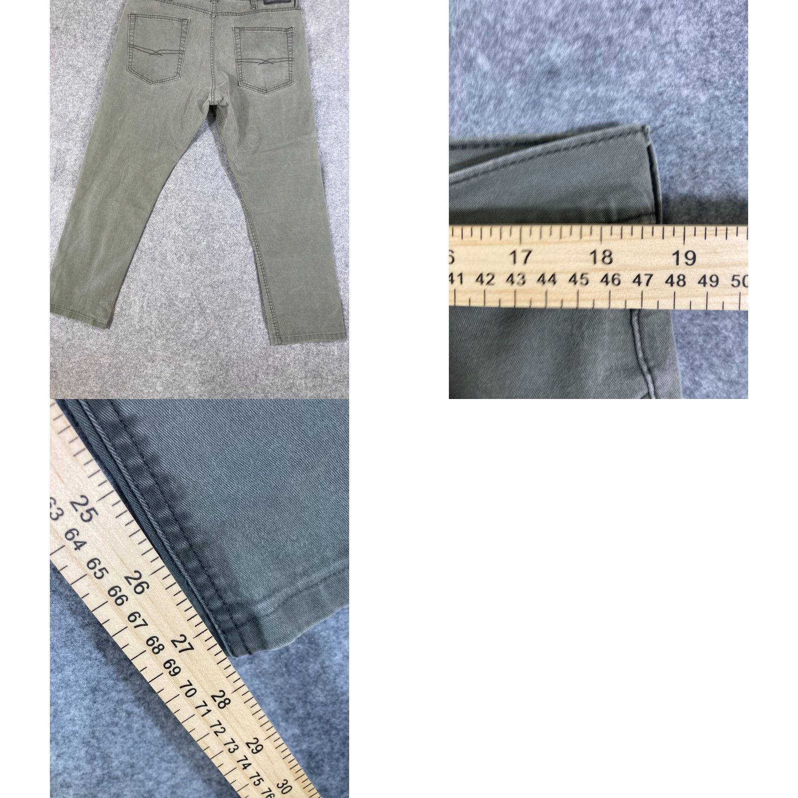 Levi's Levi's Signature S47 Tapered Jeans Mens 38X32 Green Denim Waistband Stretch Logo Medium Wash 5-Pocket Design Regular Fit Distinctive 90s Outdoor Mens Size US 38 / EU 54 - 9 Thumbnail