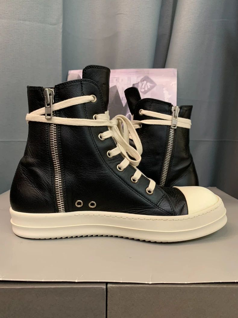 Rick Owens Rick Owens Black and white high-top sneakers Size US 8.5 / EU 41-42 - 5 Thumbnail