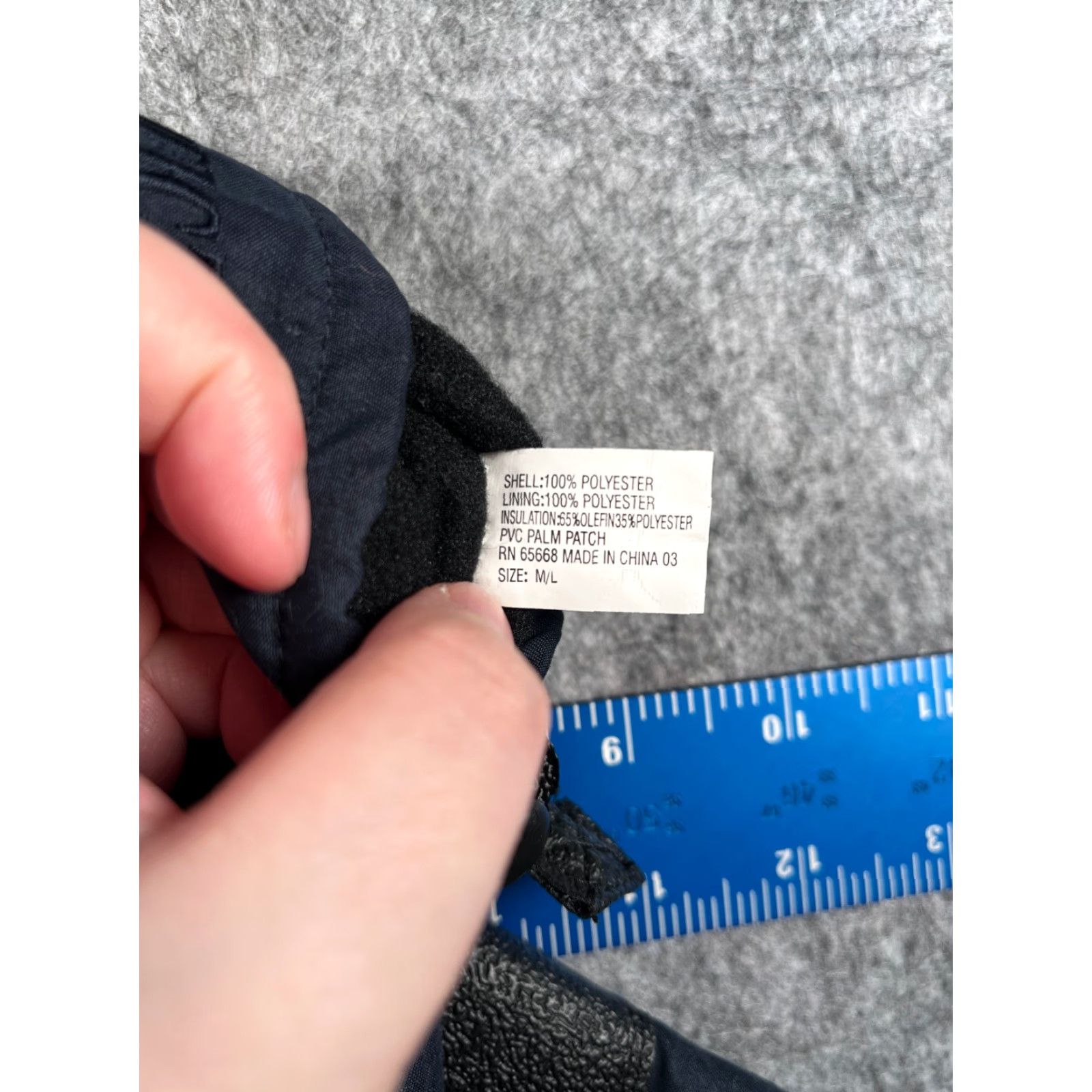 Vintage Thinsulate Gloves Adult Large Blue Polyester Insulated Ski Waterproof NEW Size ONE SIZE - 5 Thumbnail