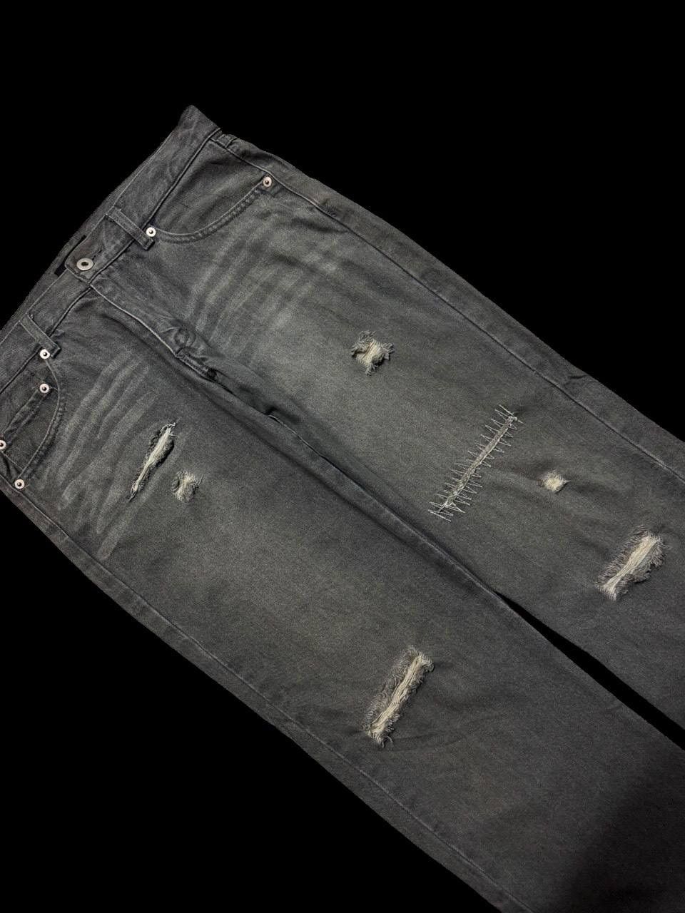 Designer SICK Men's Melrose Mudwash Grunge Distressed Ripped Jeans Size US 30 / EU 46 - 8 Thumbnail