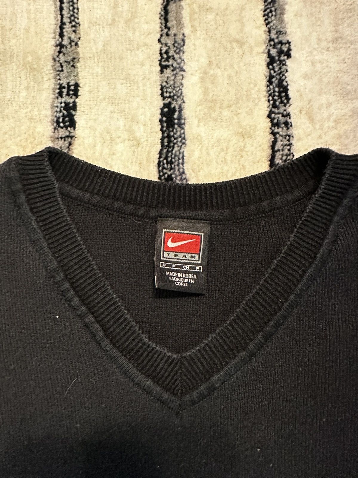 Nike Nike Team vintage knit vest black small Size US S / EU 44-46 / 1 - 2 Thumbnail