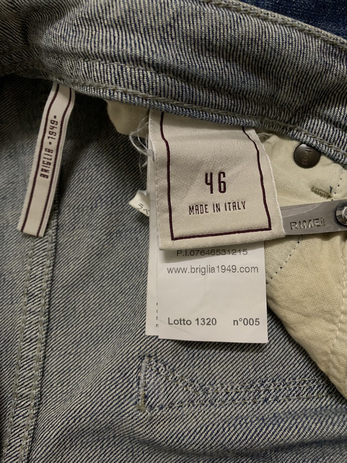 Other Y2K Briglia 1949 Slim Fit Patched Distressed Grunge Jeans Size US 30 / EU 46 - 19 Thumbnail