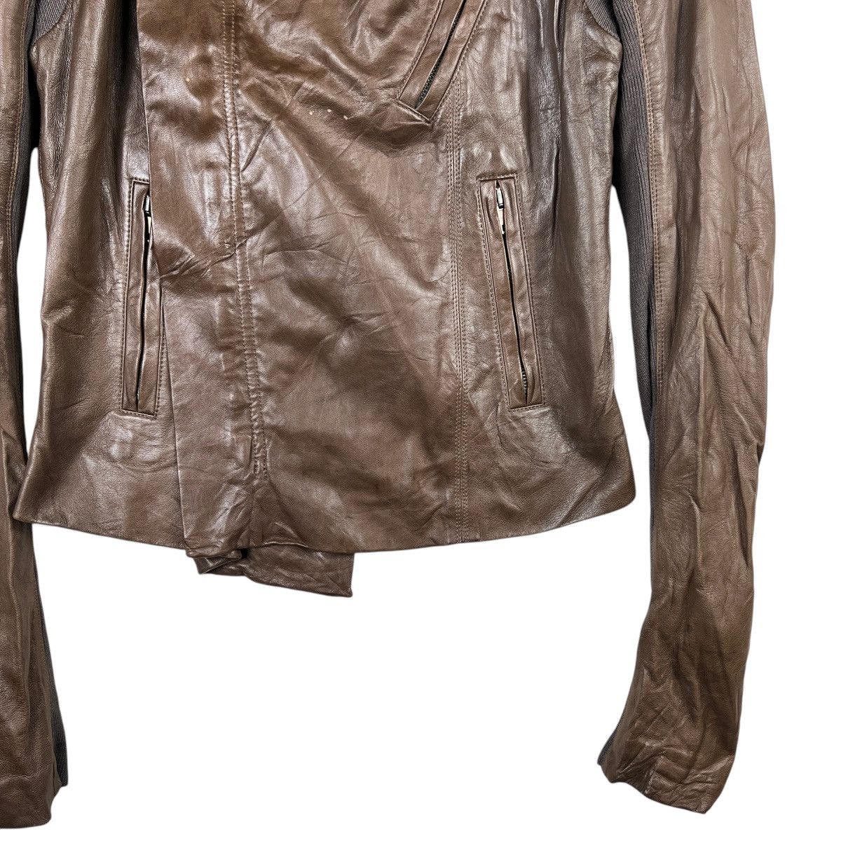 Rick Owens 🔥 RICK OWENS HYBRID LEATHER BOHO MOTORCYCLE JACKET Size M / US 6-8 / IT 42-44 - 12 Thumbnail