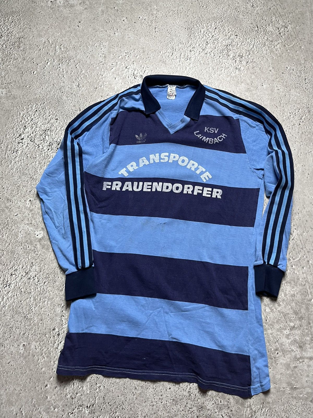 Adidas × Vintage #9 Vintage Adidas West Germany 80/90 Jersey Longsleeve Size US L / EU 52-54 / 3 - 3 Thumbnail