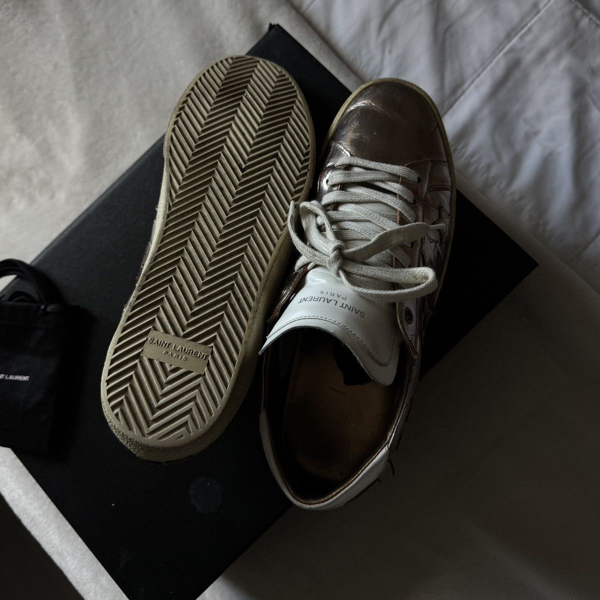 Saint Laurent Paris Saint Laurent Men’s Court Classic Sneaker Size US 9 / EU 42 - 8 Thumbnail
