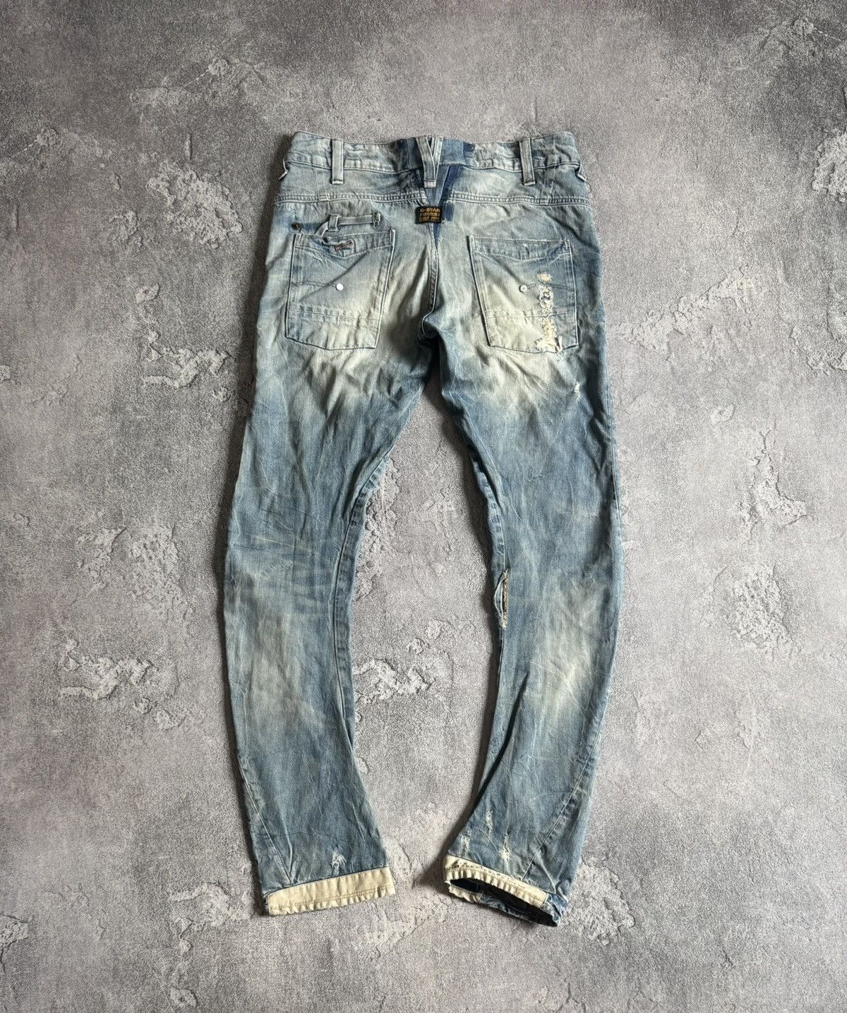 G-Star G star raw 27/32 jail loose tapered shiro denim jeans 3D y2k Size US 27 - 5 Thumbnail