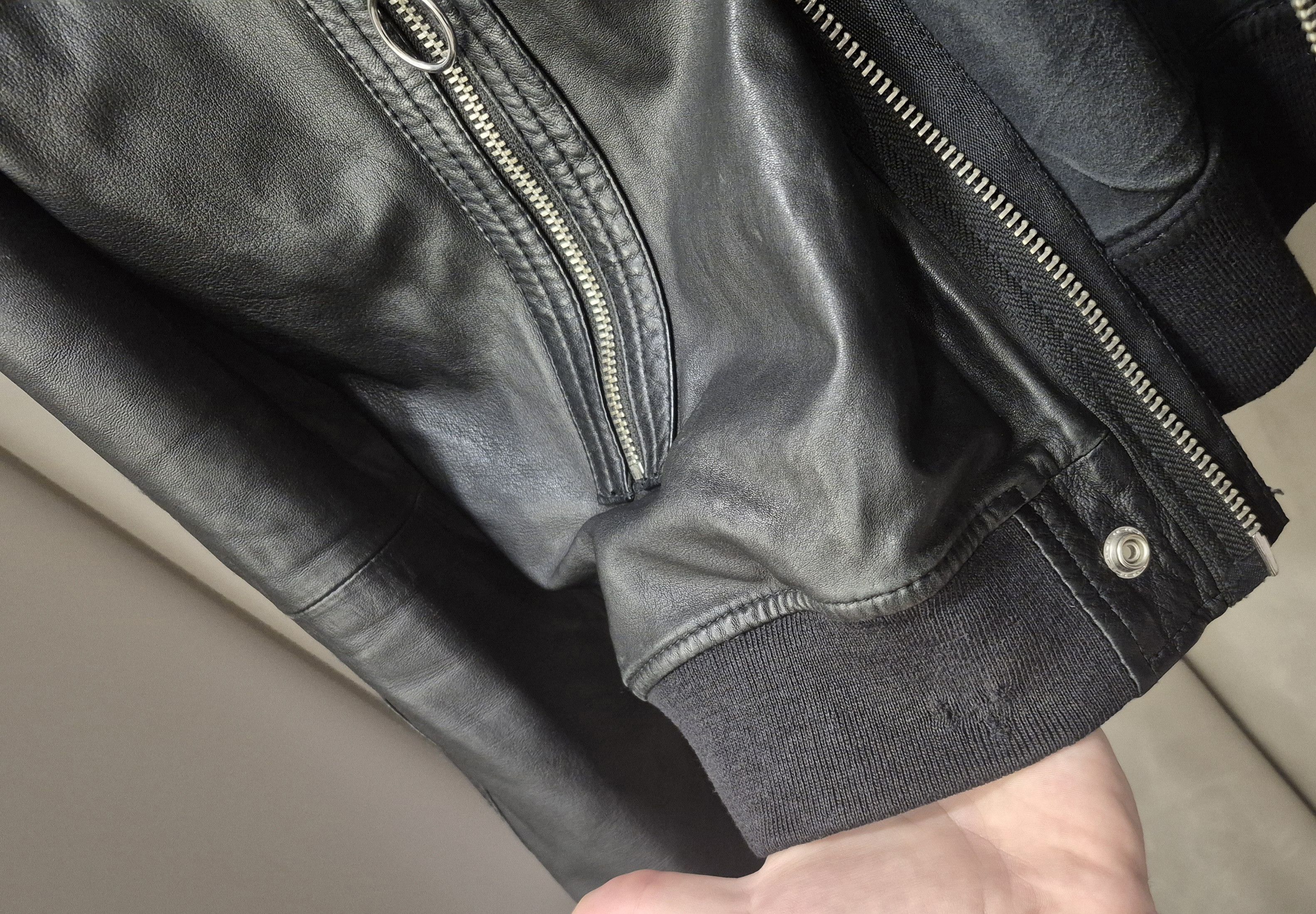 Diesel Diesel men leather bomber jacket Size US XL / EU 56 / 4 - 6 Thumbnail