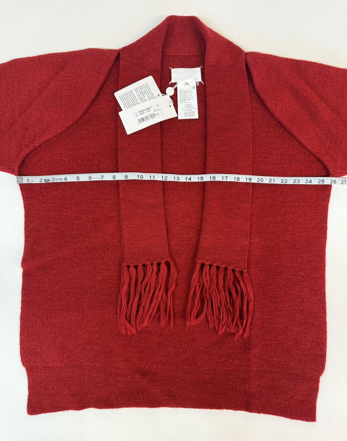 Maison Margiela MAISON MARGIELA SS17 100% Wool Scarf-Neck Cardigan — Size L Size L / US 10 / IT 46 - 22 Thumbnail