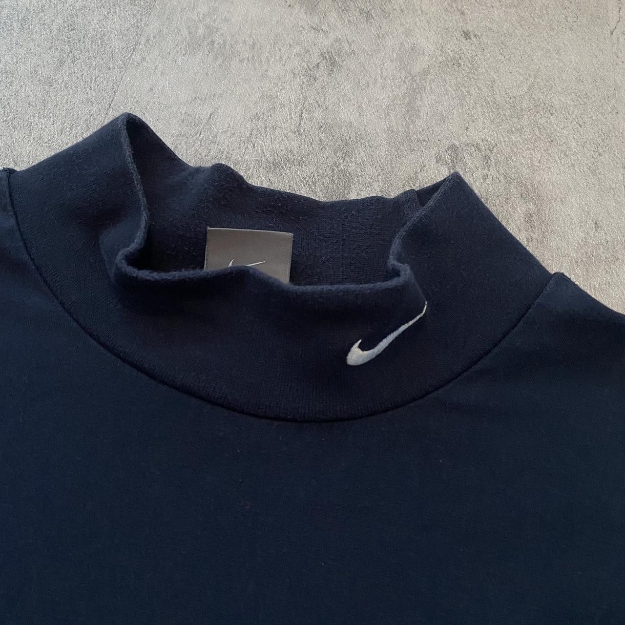 Nike 2000s Navy blue Nike Dri-Fit mock neck shirt Collar Size US XXL / EU 58 / 5 - 4 Thumbnail