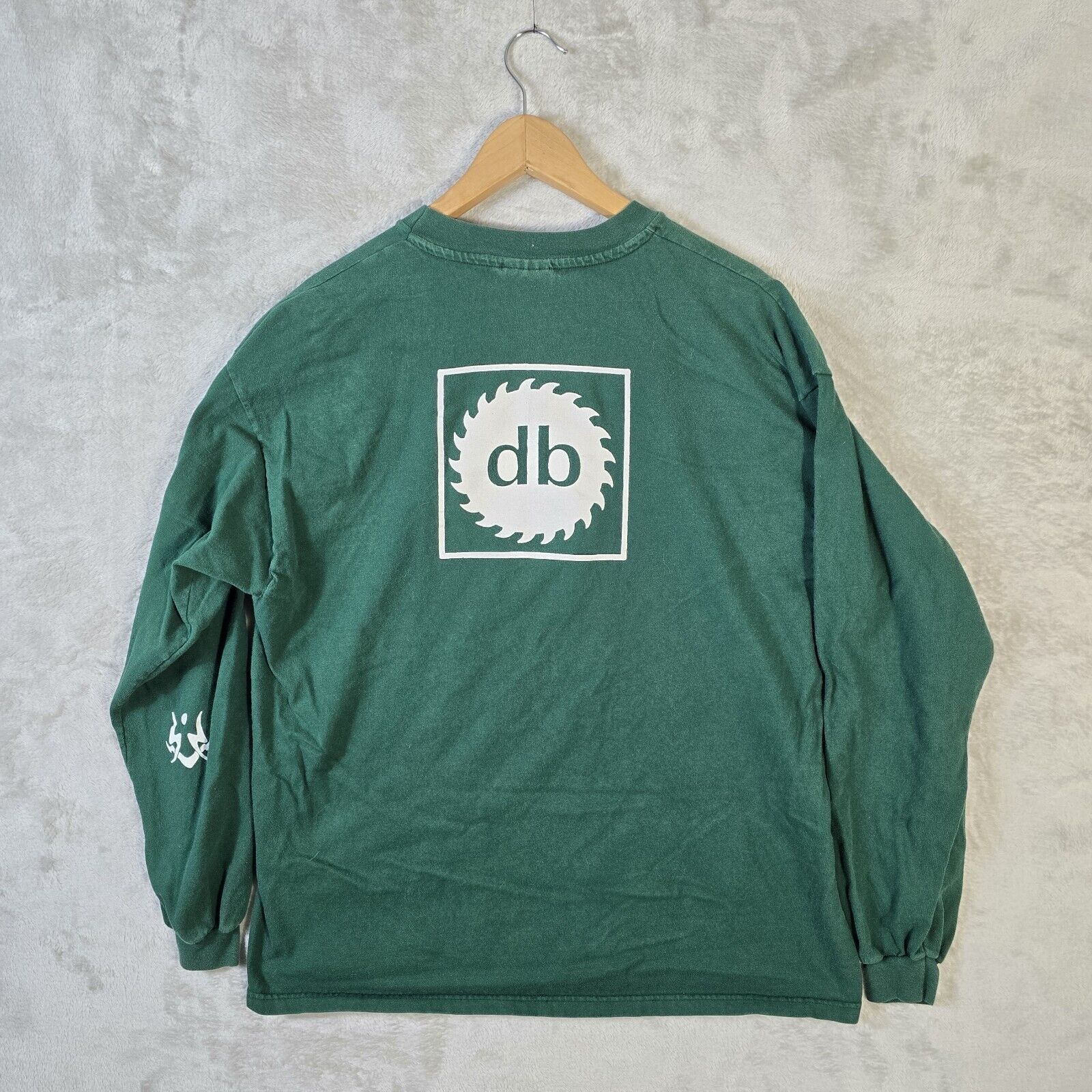 Hanes Vintage 90s Diesel Boy Punk Band Green Long Sleeve Tee XL Size US XL / EU 56 / 4 - 7 Thumbnail