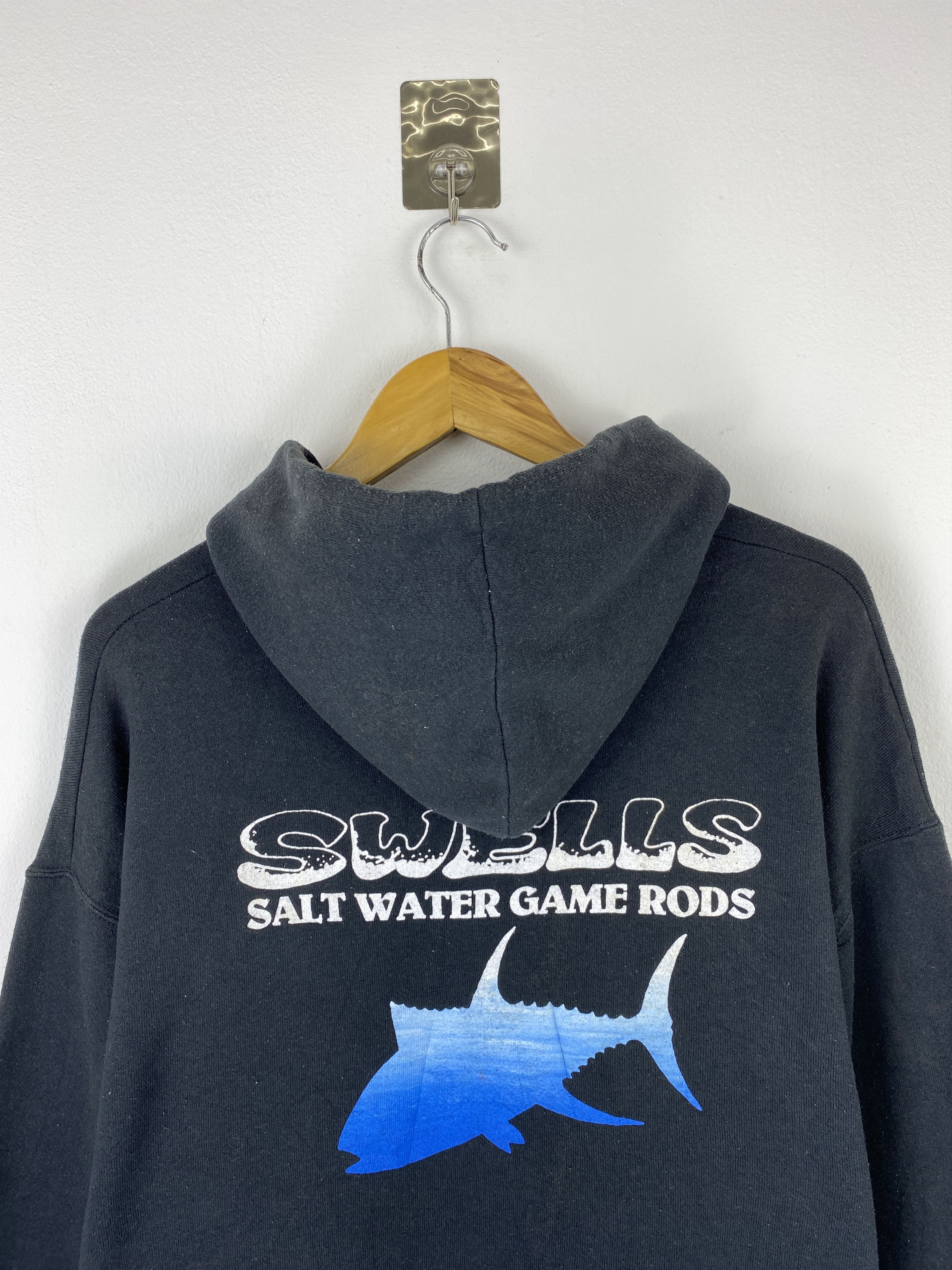 Fruit Of The Loom Vintage 90s Fruit Of The Loom Swells Hoodie SH0506 Size US L / EU 52-54 / 3 - 4 Thumbnail