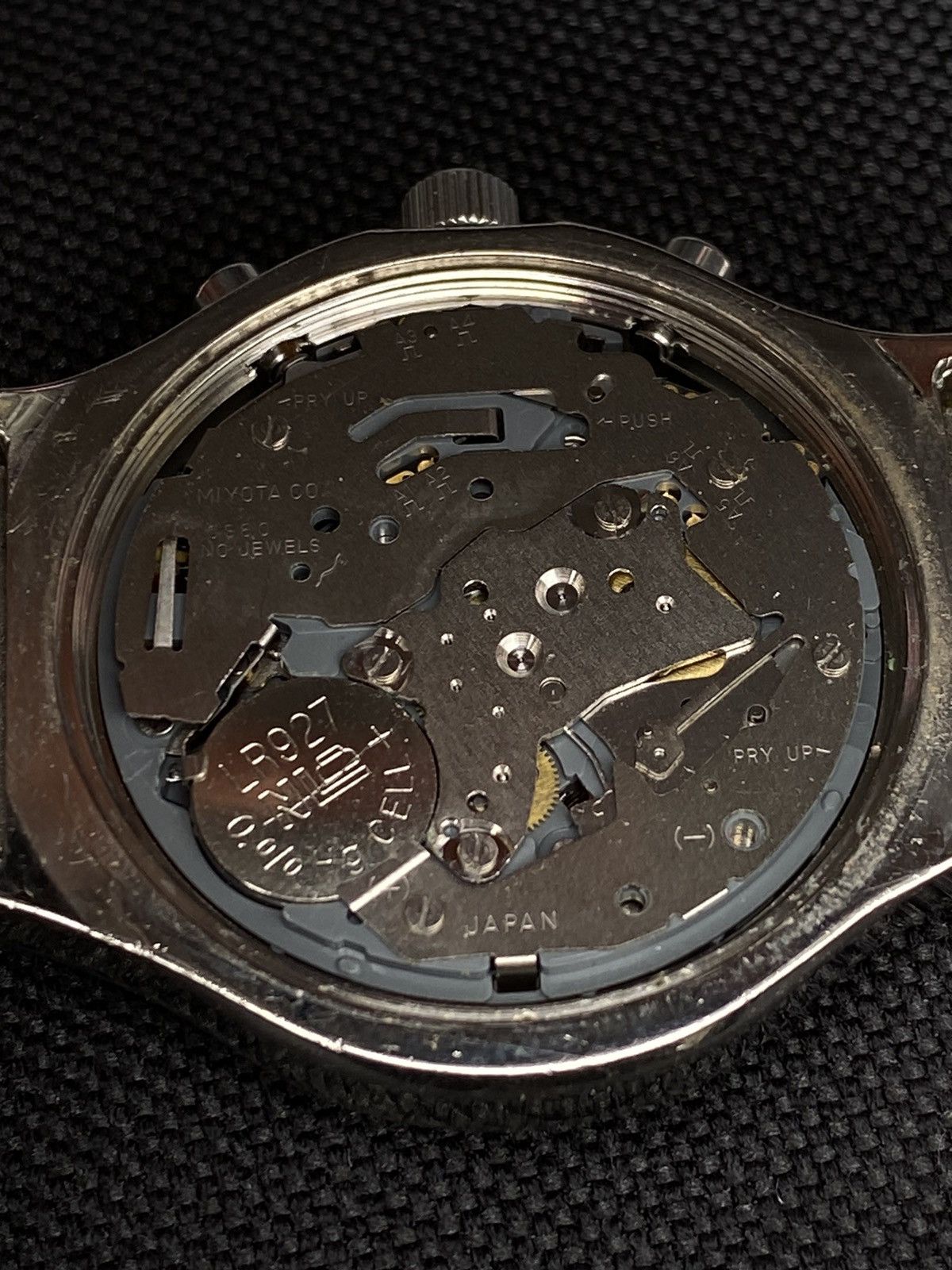 Japanese Brand × Vintage Sporty Chronograph Watch with Blue Dial, Japanese Brand Size ONE SIZE - 13 Thumbnail