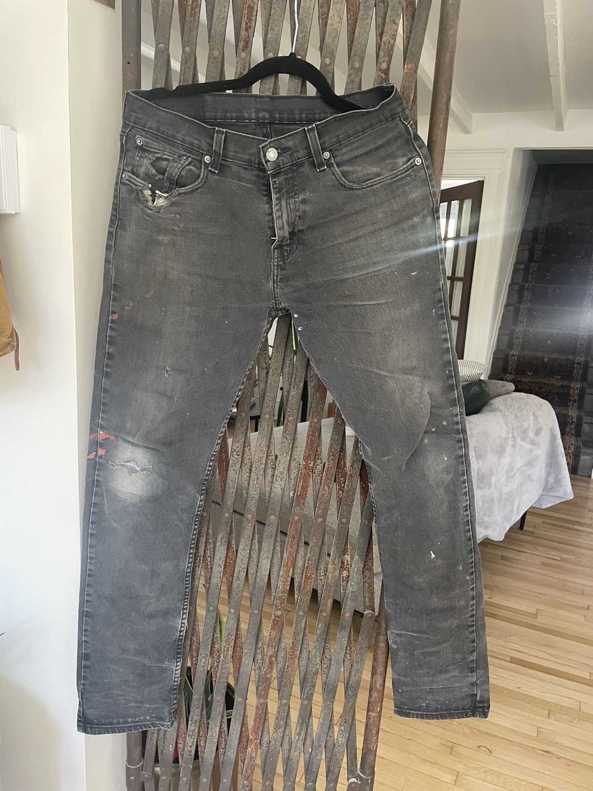 Levi's Vintage Clothing Levi’s distressed jeans Size US 30 / EU 46 - 1 Thumbnail
