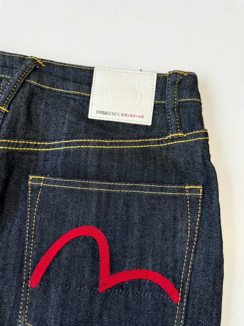Evisu × Japanese Brand Evisu Fur Denim Skirt Seagull Size 29" - 2 Thumbnail