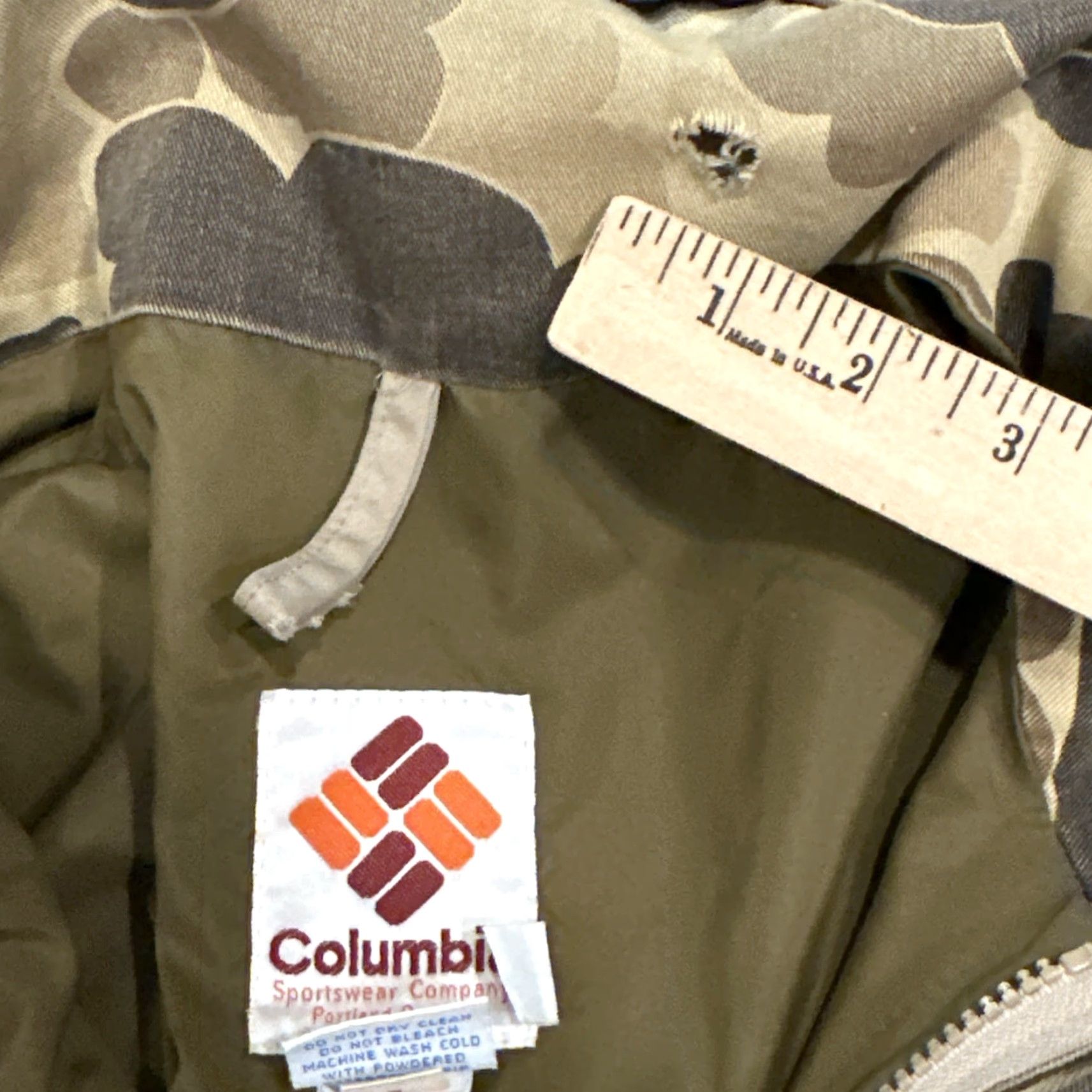 Vintage VINTAGE Columbia Duck Camo Goretex Hunting Jacket Large Camo Water Resistant Bomber Mens Size US L / EU 52-54 / 3 - 7 Thumbnail