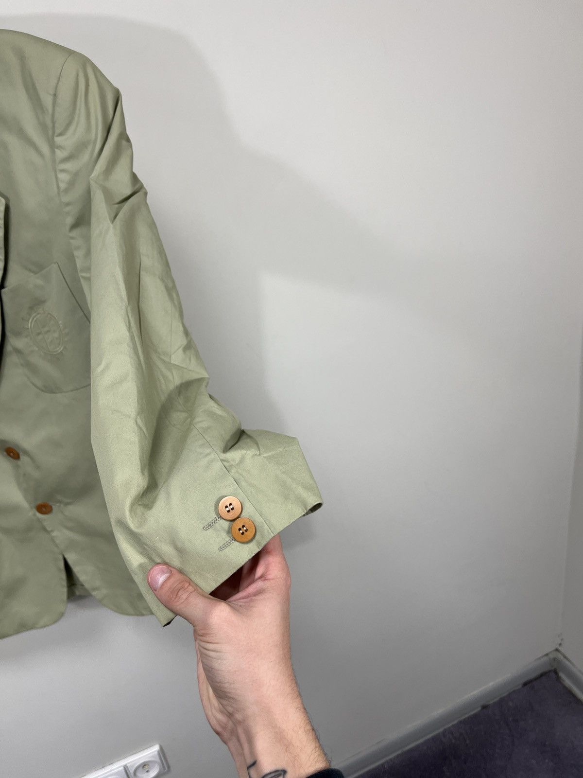 Valentino Vintage Valentino Pocket Logo Rare Luxury Blazer Jacket Size 44R - 13 Thumbnail