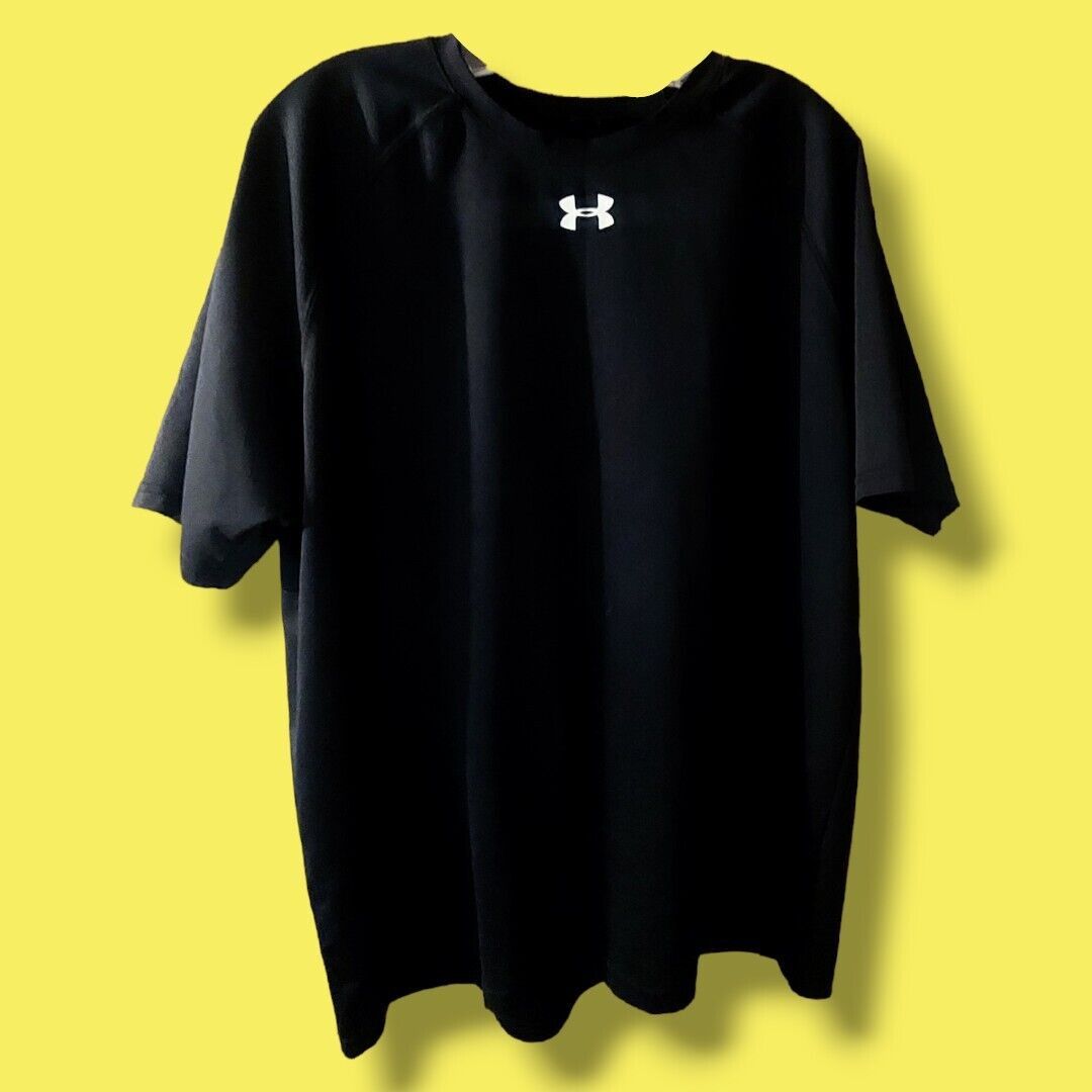 Under Armour Men's Black Short-Sleeve Athletic Logo Tee | Size X-Large | Size US XL / EU 56 / 4 - 1 Thumbnail