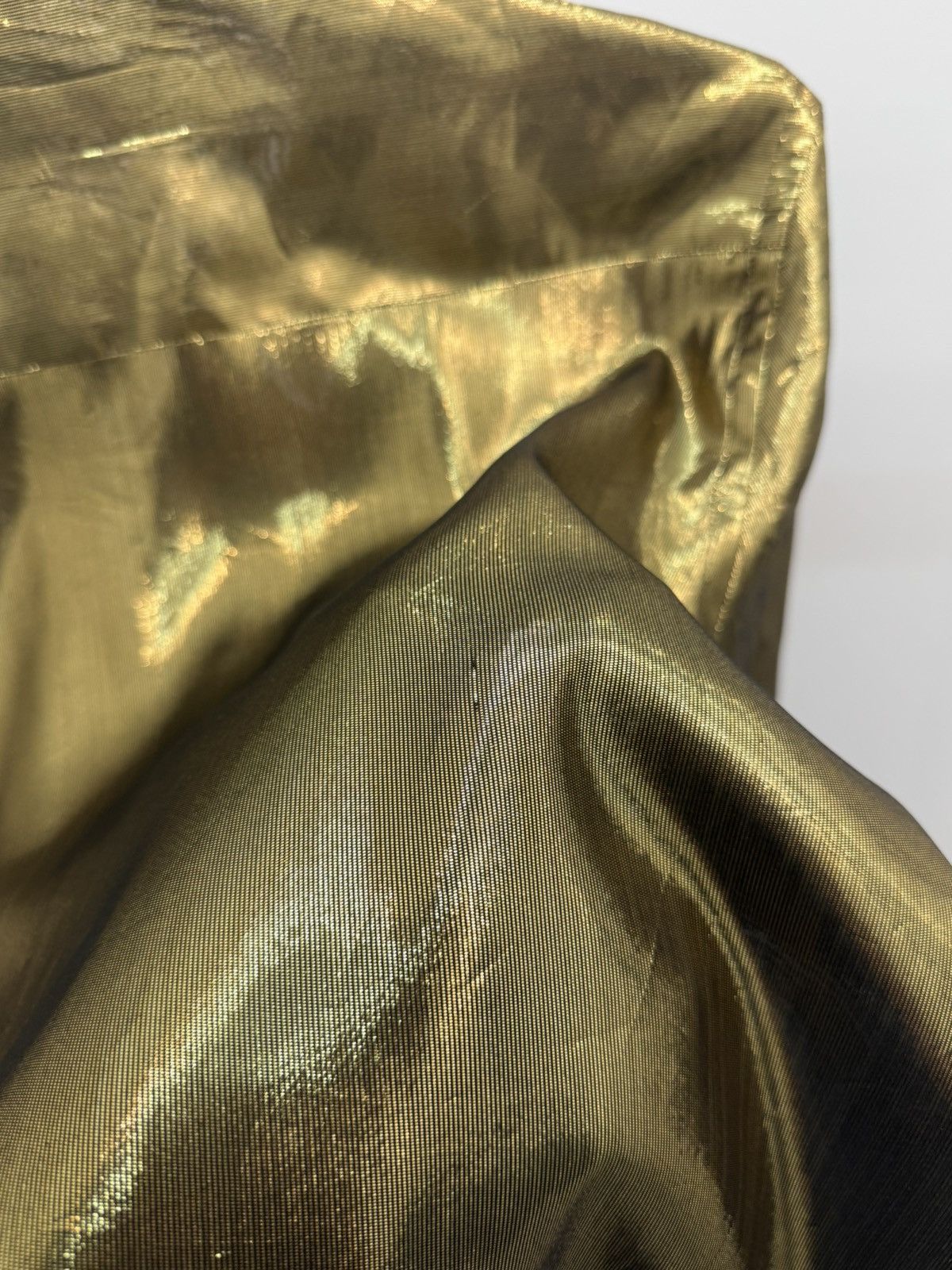 JULIEN DAVID JULIEN DAVID Gold Metal Silk Shirt Size US M / EU 48-50 / 2 - 7 Thumbnail