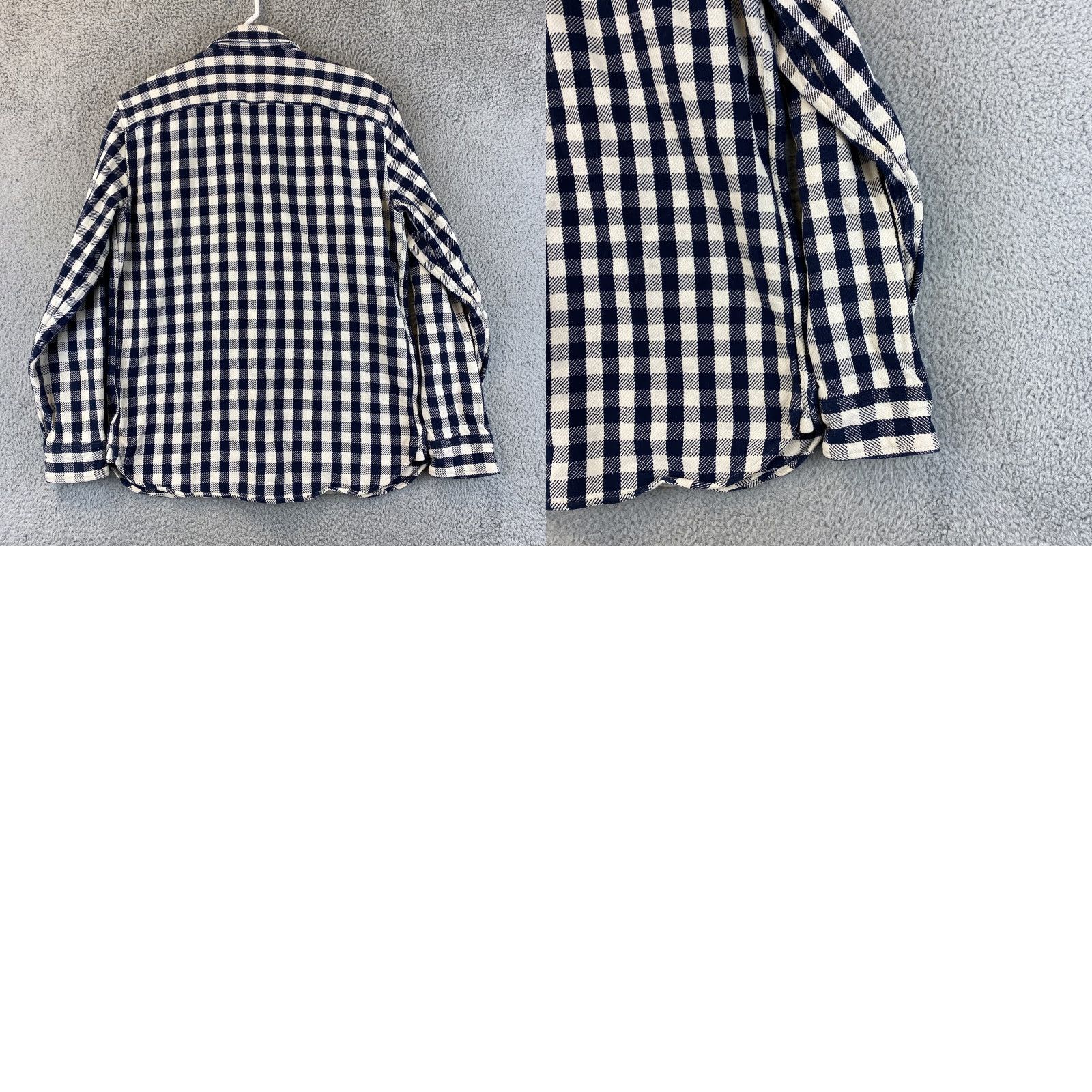 Gap VINTAGE Gap Mens Heavy Cotton Shirt M White Black Checked Long Sleeve Button-Up 90s Mens Size US M / EU 48-50 / 2 - 8 Thumbnail