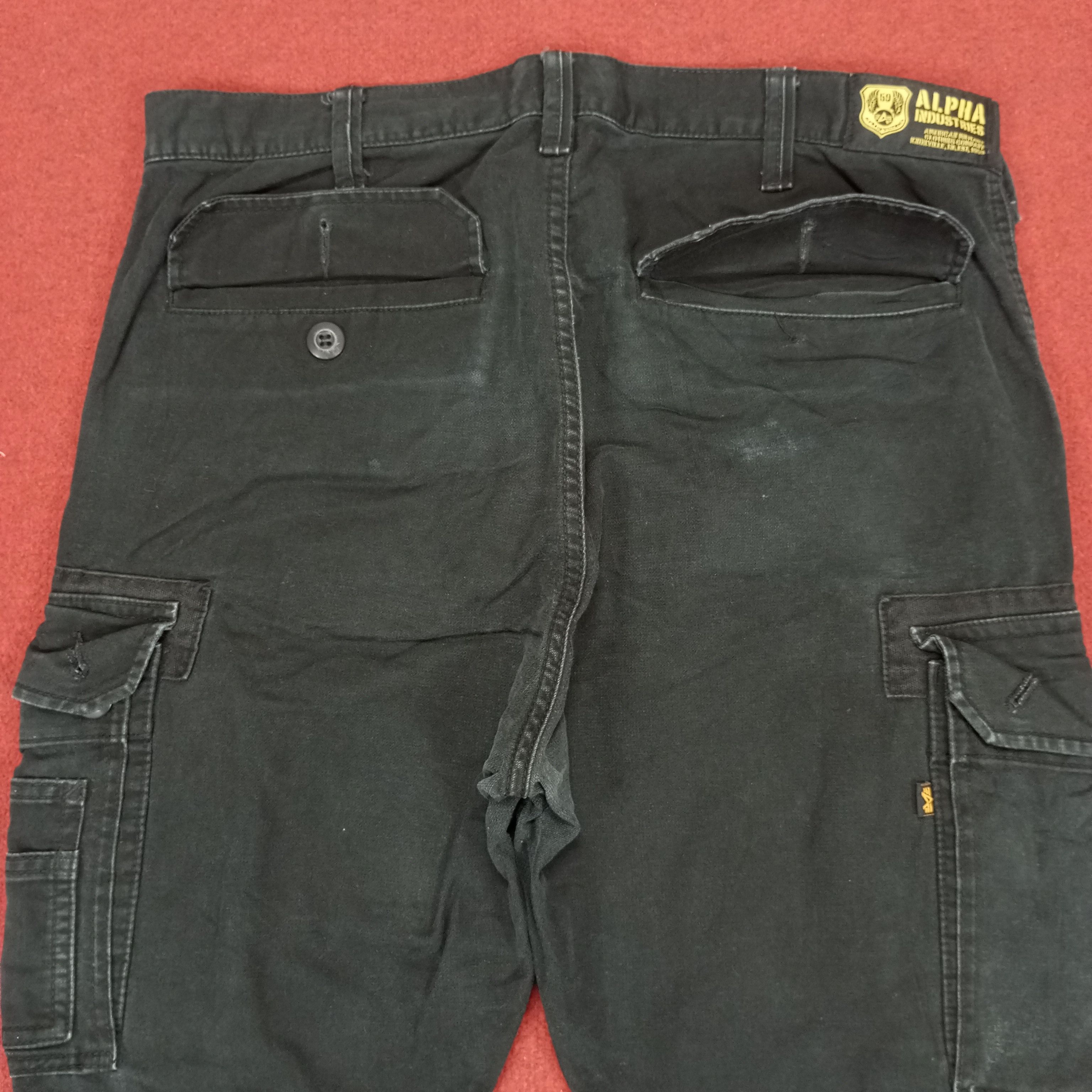 Alpha Industries × Vintage Alpha Industries Cargo Pants Streetwear Skater Style Size US 34 / EU 50 - 5 Thumbnail