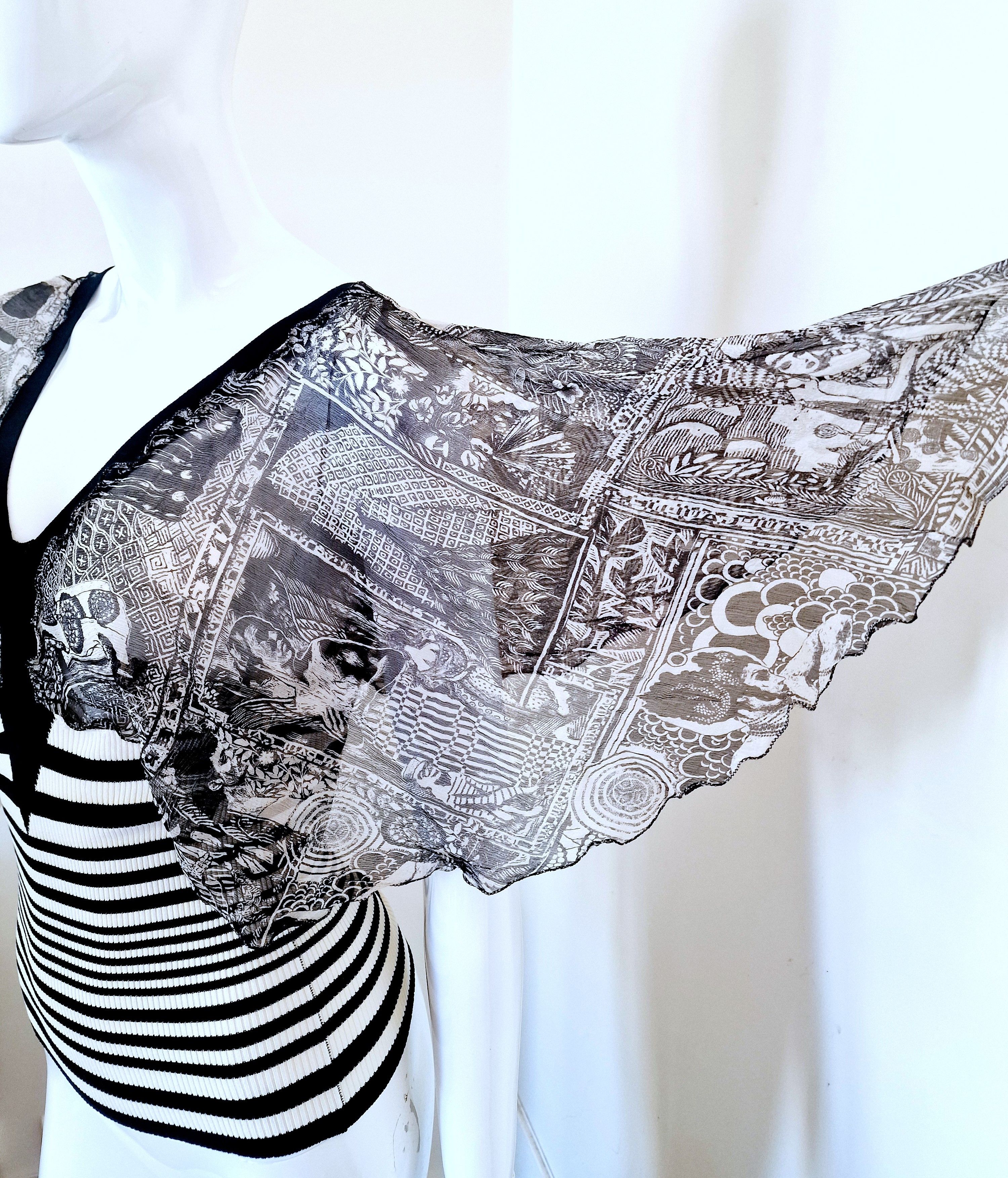 Jean Paul Gaultier Jean Paul Gaultier Erotic Silk Sailor Sex Butterfly Tee Top Size M / US 6-8 / IT 42-44 - 4 Thumbnail