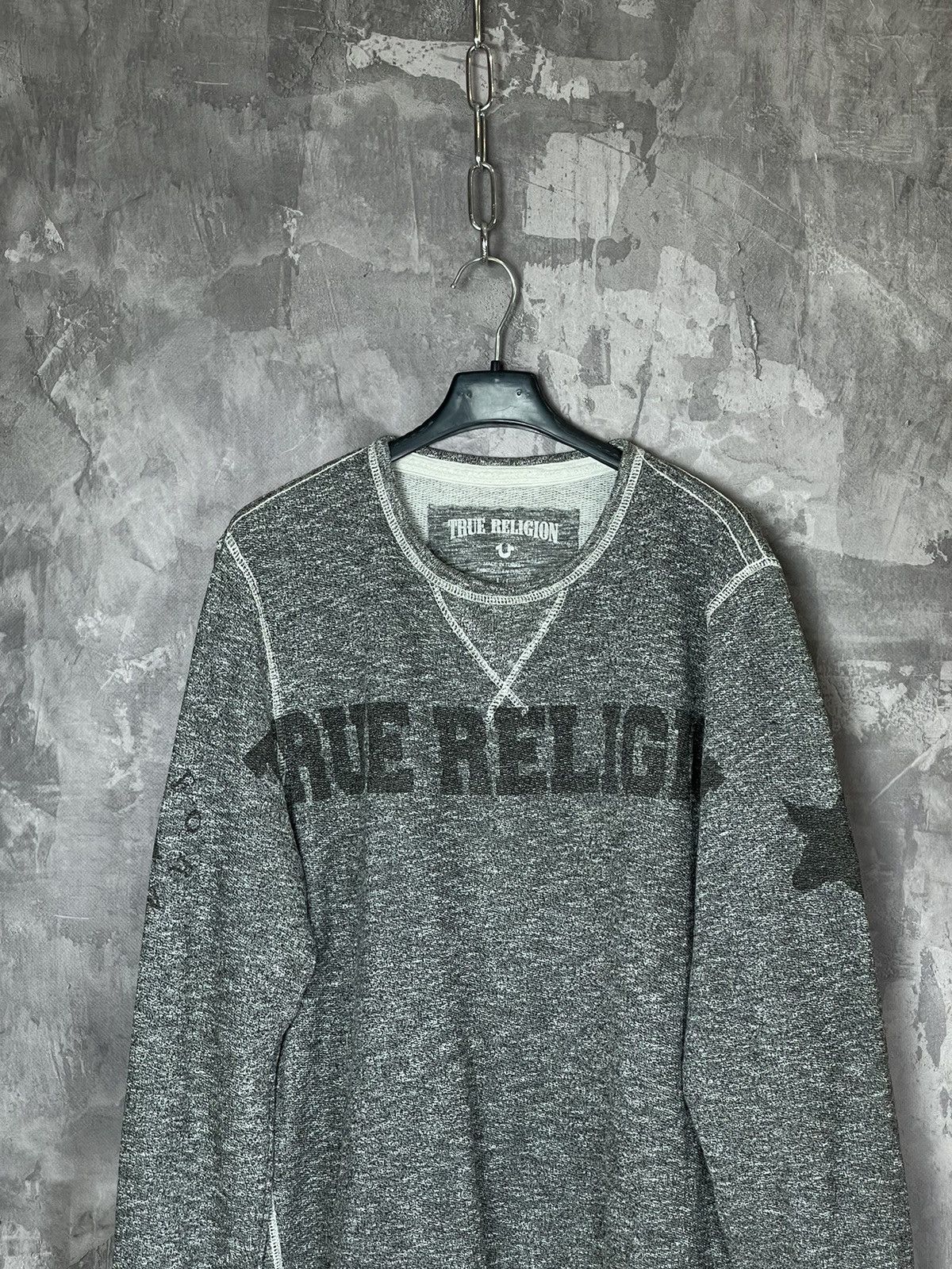 True Religion Vintage True Religion Sweatshirt Big Logo Japan y2k 1990s Size US L / EU 52-54 / 3 - 2 Thumbnail