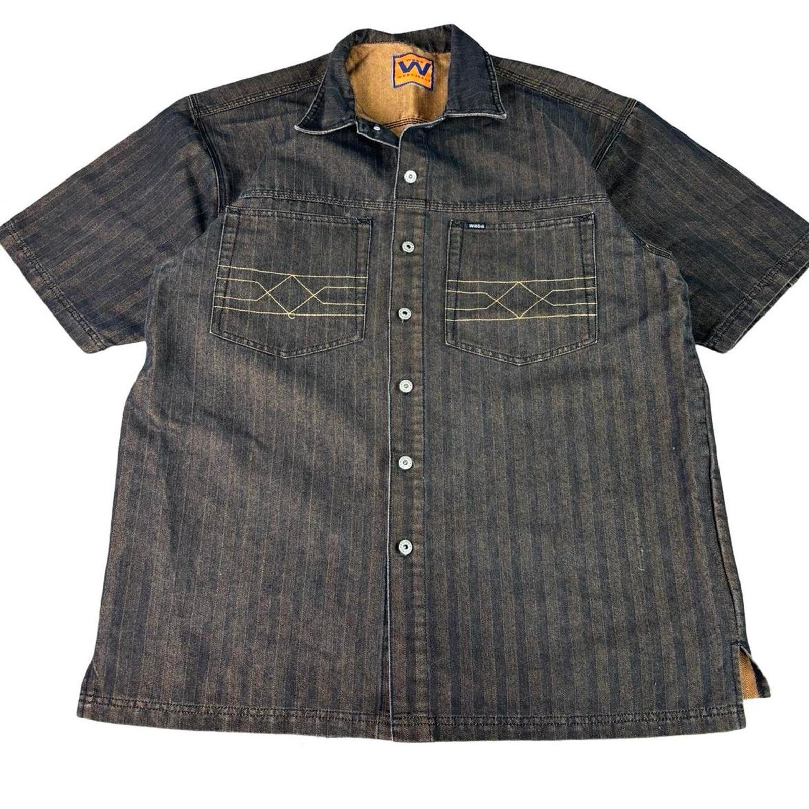 JNCO × Southpole × Vintage Vintage 90s Baggy Denim Button Up Shirt Size US XL / EU 56 / 4 - 1 Thumbnail