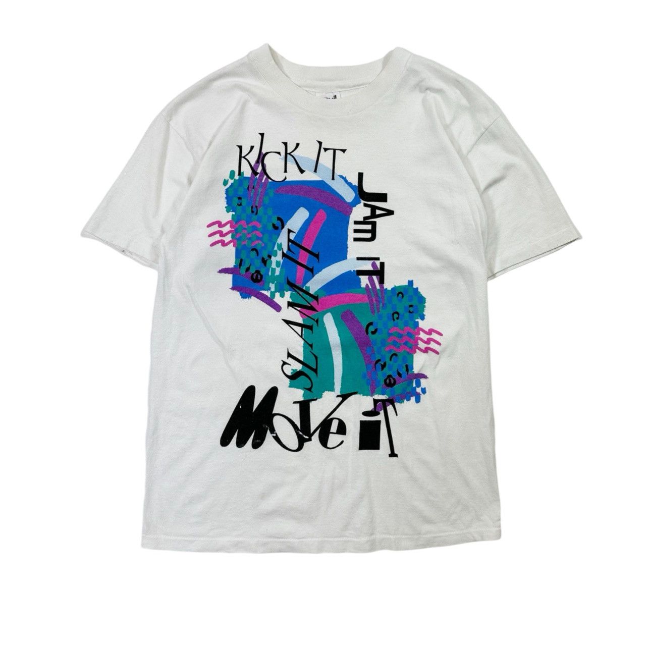 Vintage Vintage 90s Single Stitch Kick It Jam It Slam It Graphic Size US M / EU 48-50 / 2 - 1 Thumbnail