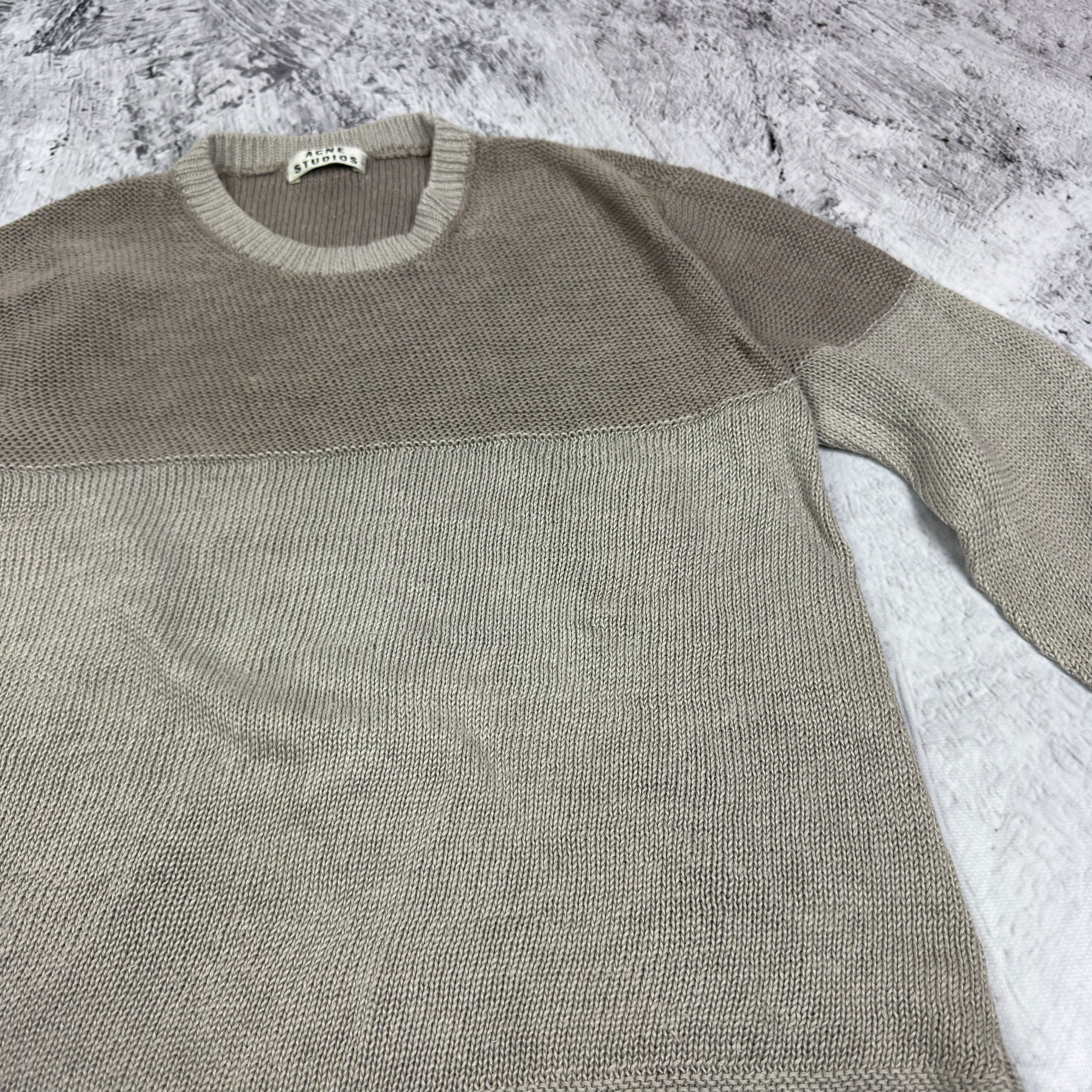 Acne Studios Buscemi Women's Brown Knit Pullover Sweater S