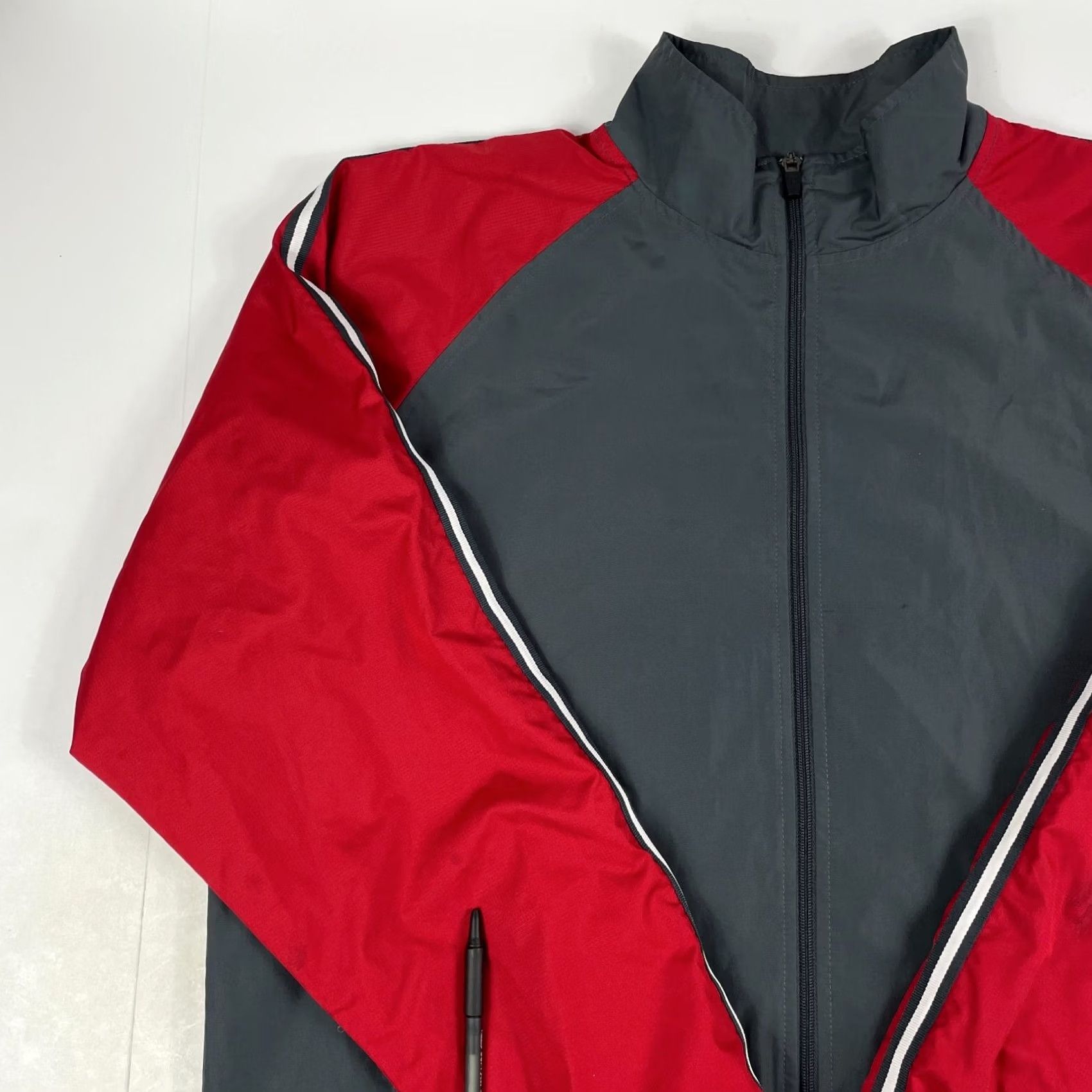 Russell Athletic Russell Athletic Jacket - Mens Medium Gray Full Zip Windbreaker Water Resistant Size US M / EU 48-50 / 2 - 2 Thumbnail