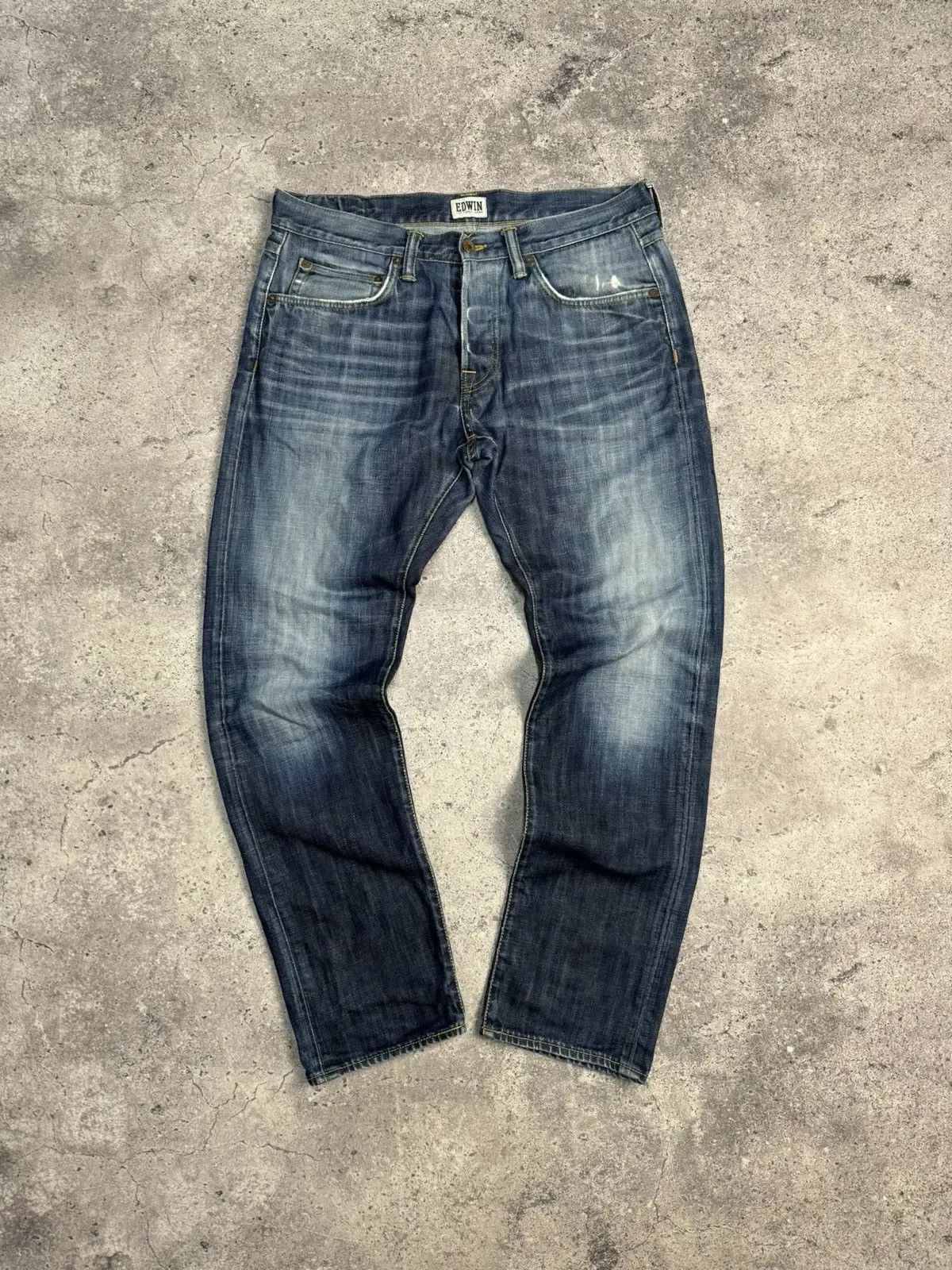Edwin × Japanese Brand Vintage Edwin Light Wash Faded Denim Jeans Pants Japan W34 Size US 34 / EU 50 - 12 Thumbnail