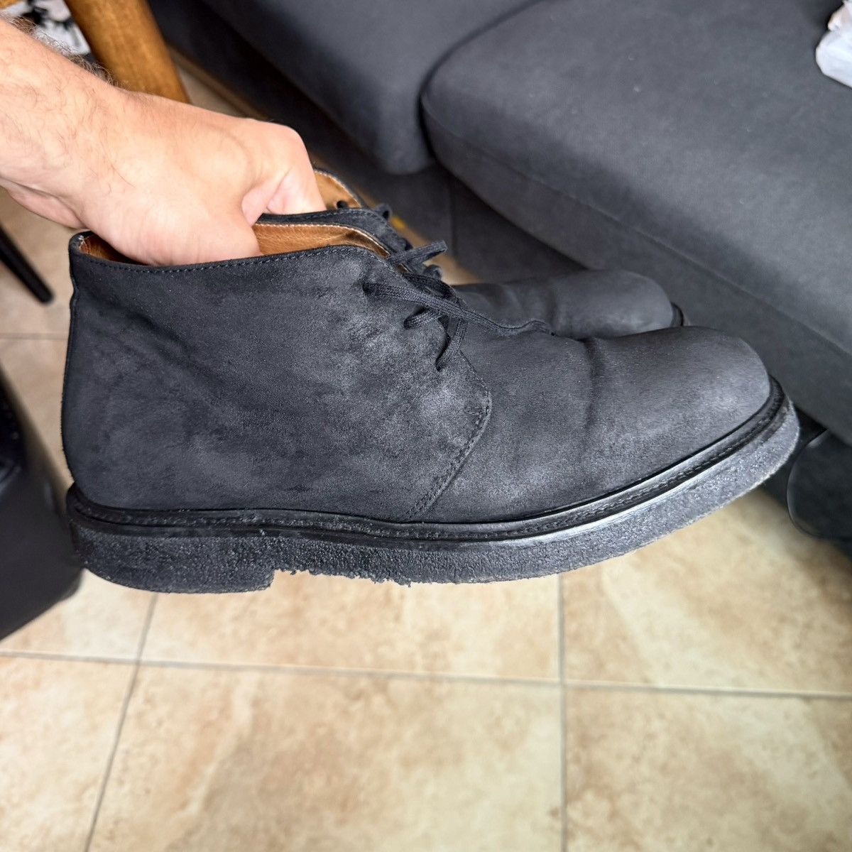 Sandro Sandro Paris black avantgarde painted leather Shoes size 42 Size US 9 / EU 42 - 1 Thumbnail