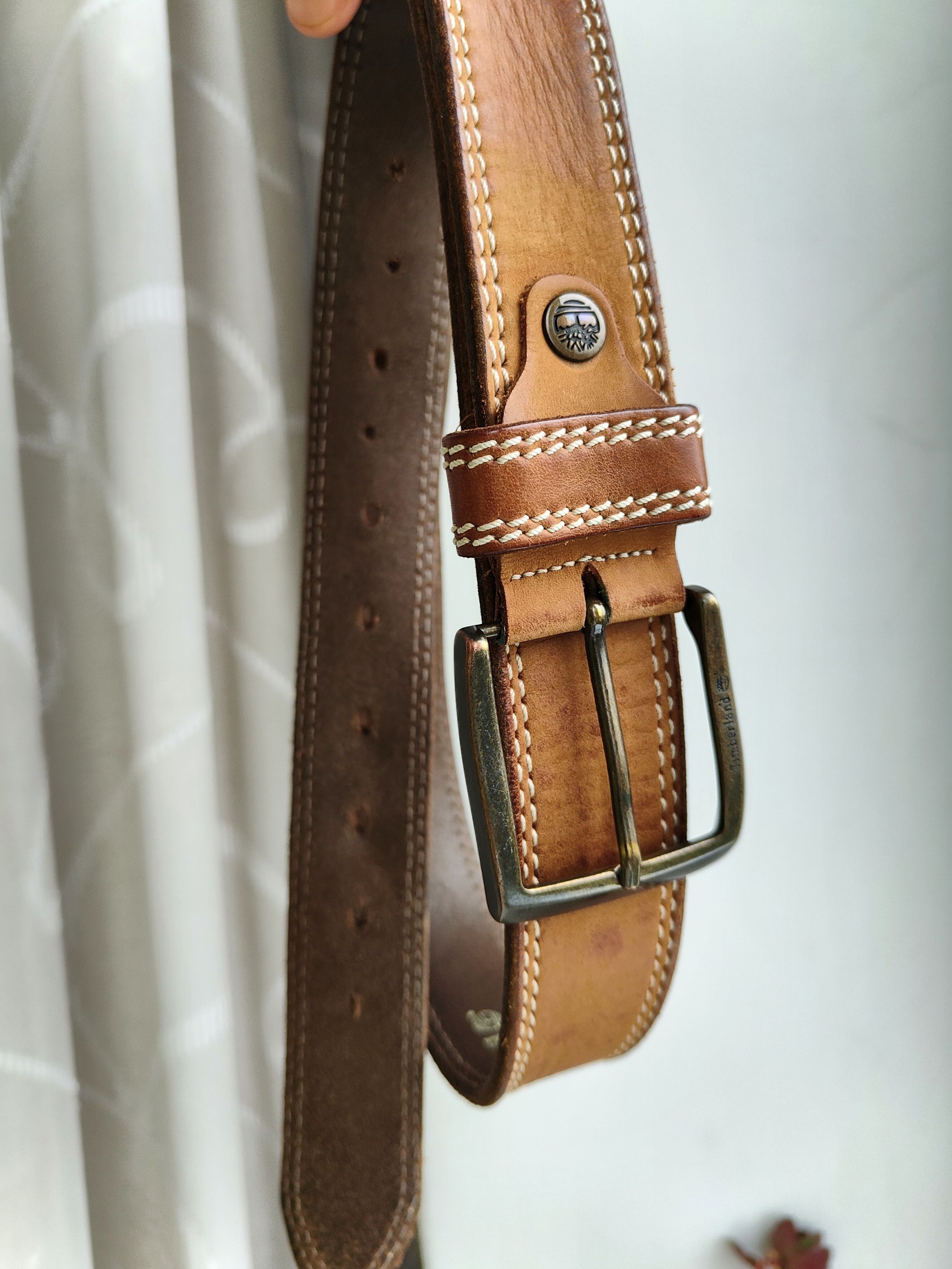 Timberland Timberland Vintage Leather Belt Size ONE SIZE - 1 Thumbnail