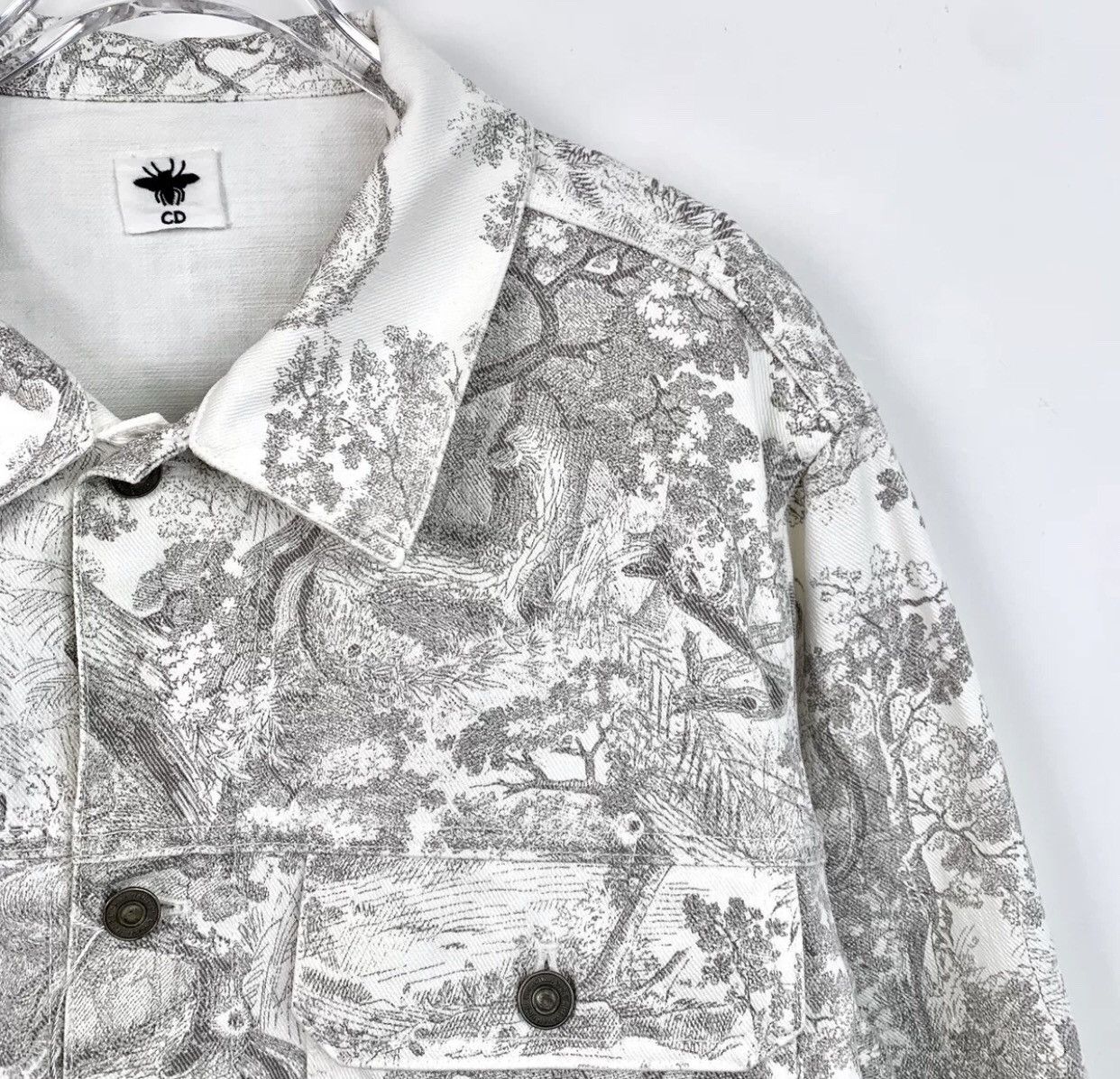 Dior Dior Jungle Animal Collection White Pattern Denim Jacket Size S / US 4 / IT 40 - 4 Thumbnail